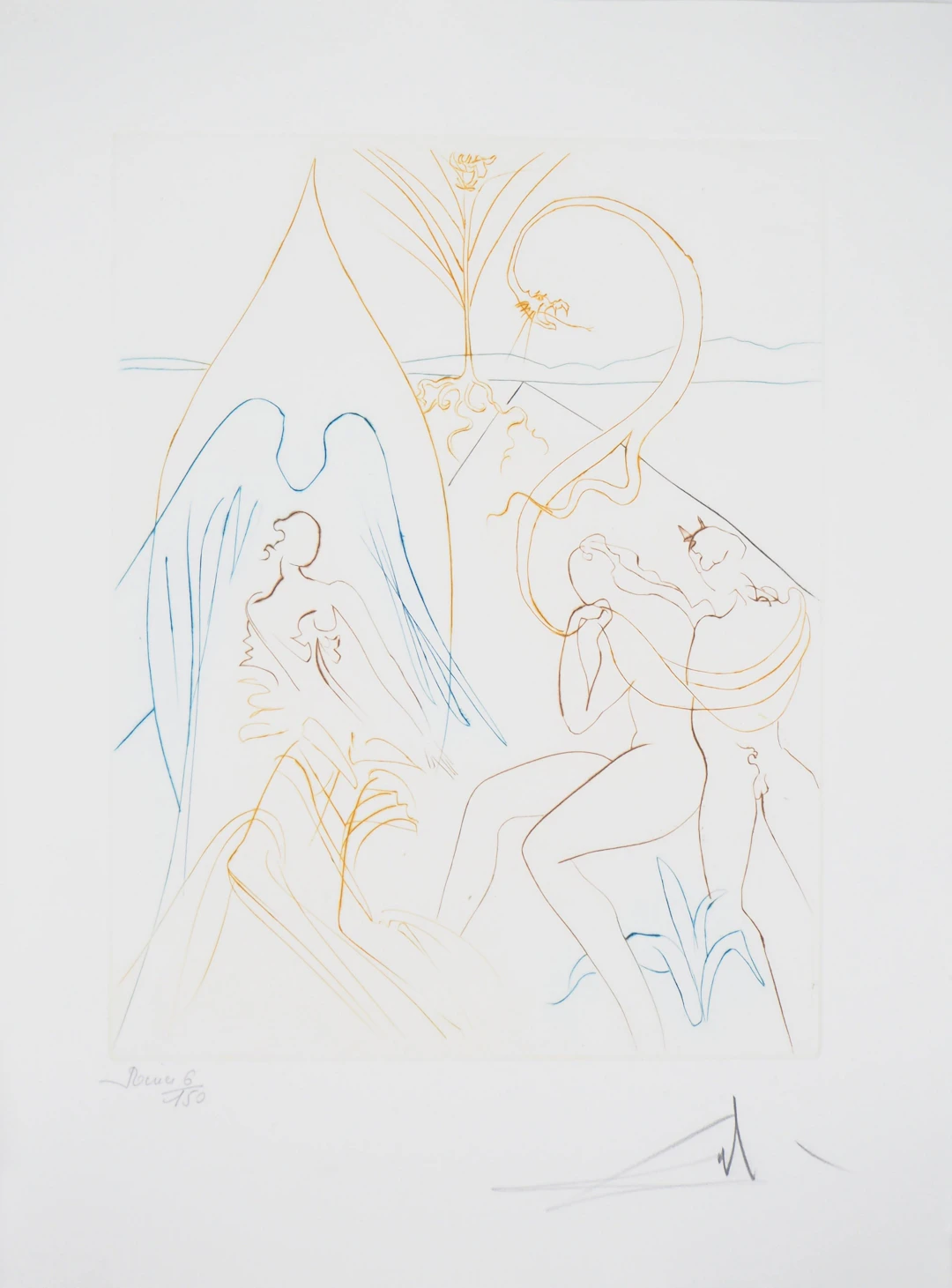 Salvador DALI : L’arbre de vie - Gravure Originale Signée