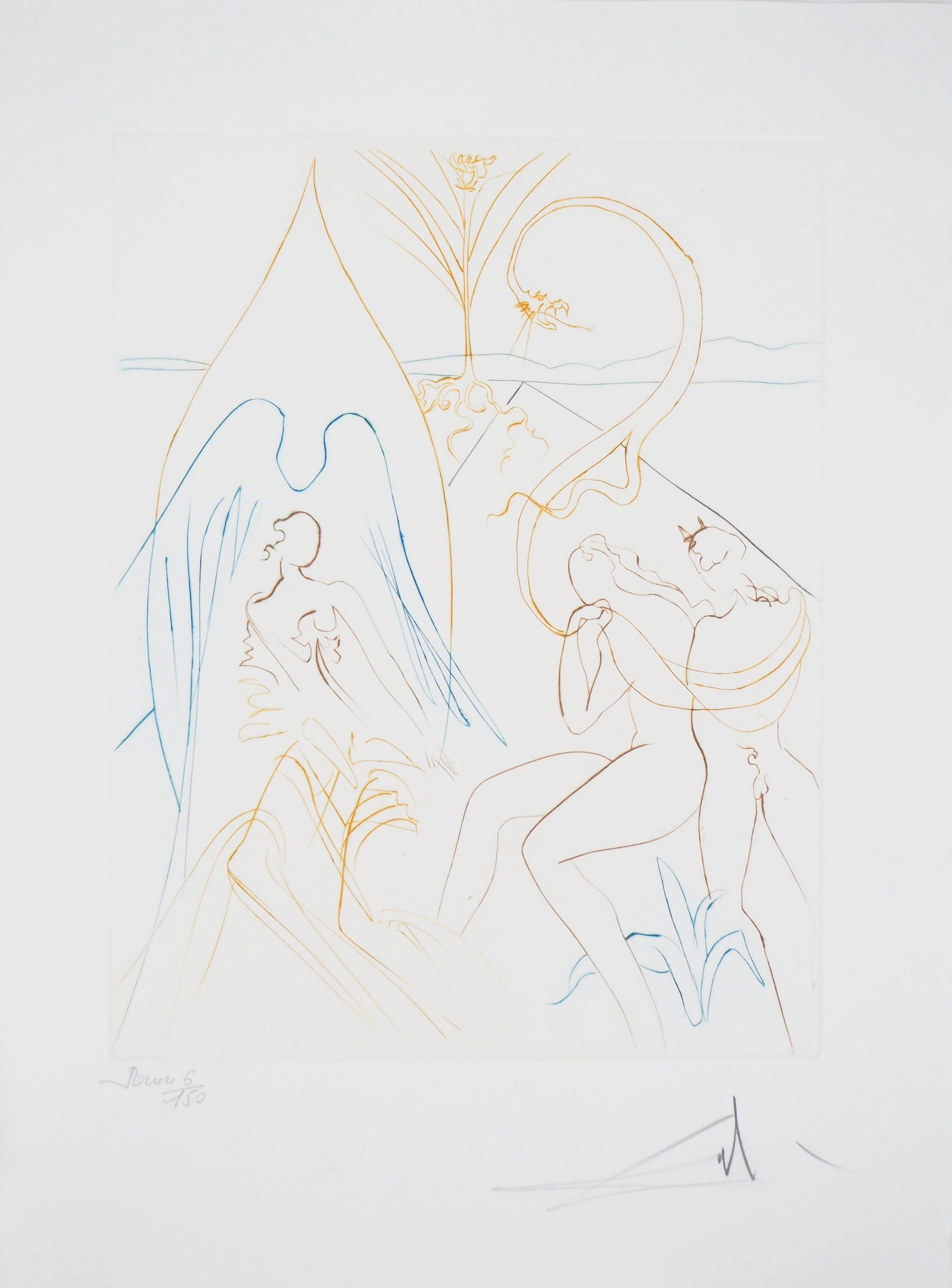 Salvador DALI : L’arbre de vie - Gravure Originale Signée