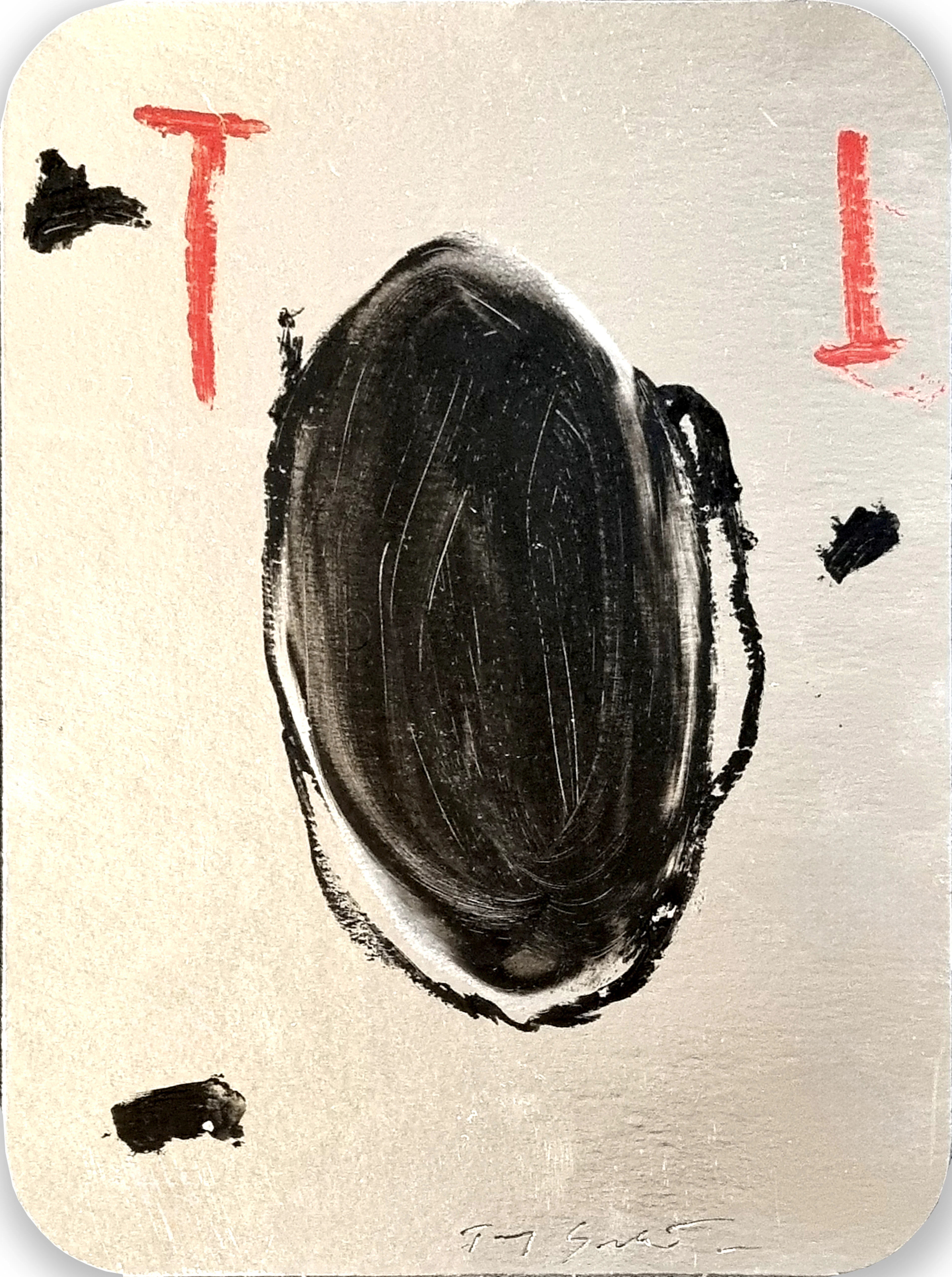 Tony Soulié, L’As, technique mixte signée, 1998