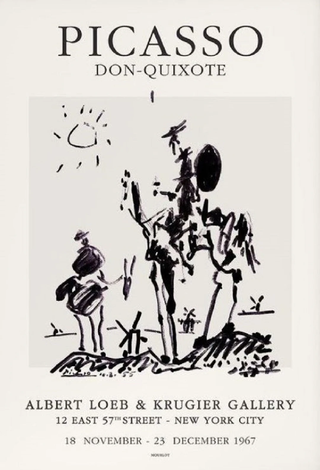 Pablo Picasso (d’après) - Exposition Don-Quixote - Sérigraphie