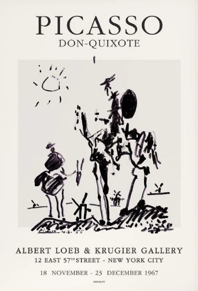 Pablo Picasso (d’après) - Exposition Don-Quixote - Sérigraphie