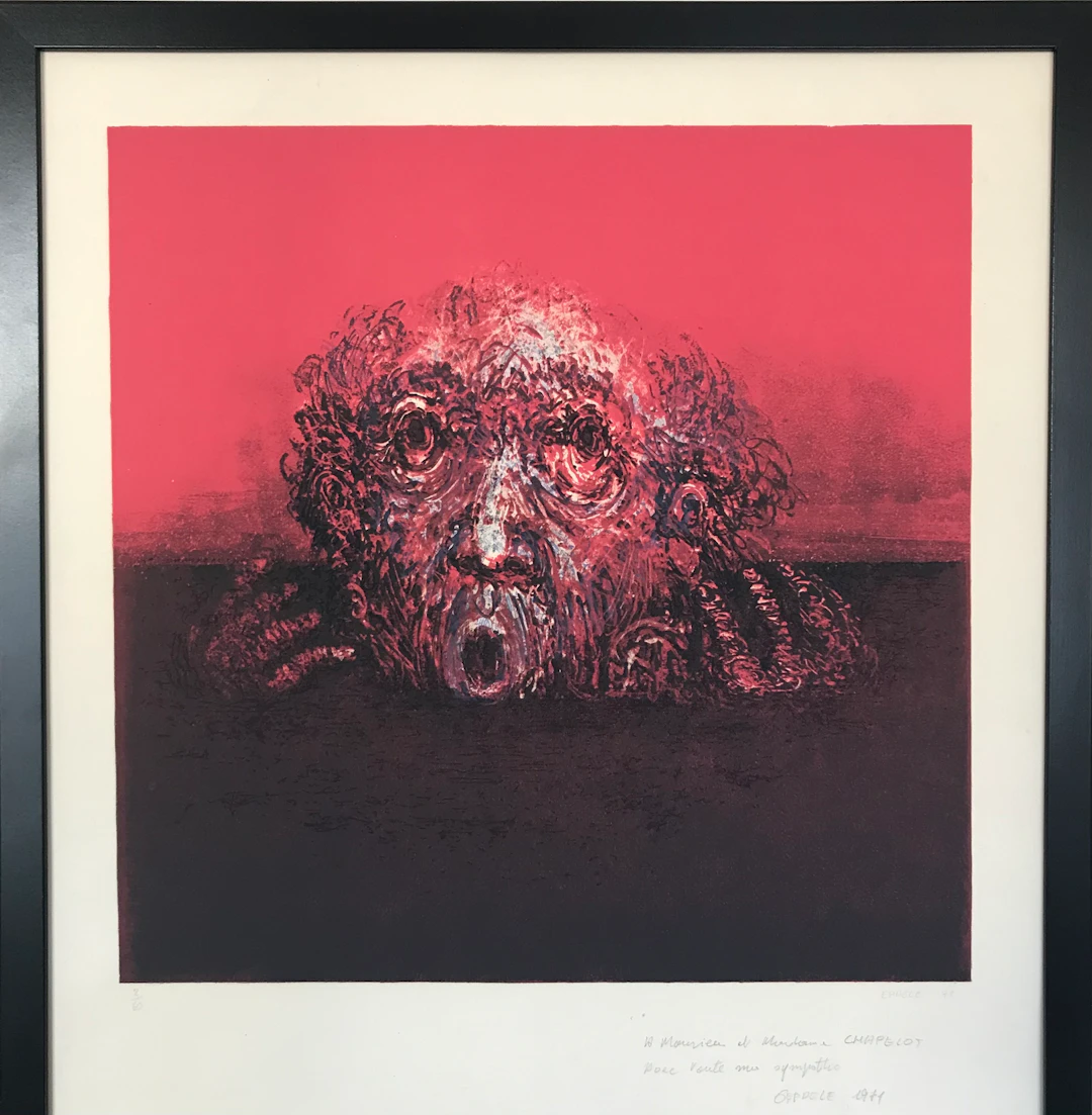 Gérard EPPELÉ - Sans titre , 1971 - Lithographie originale signée au crayon.