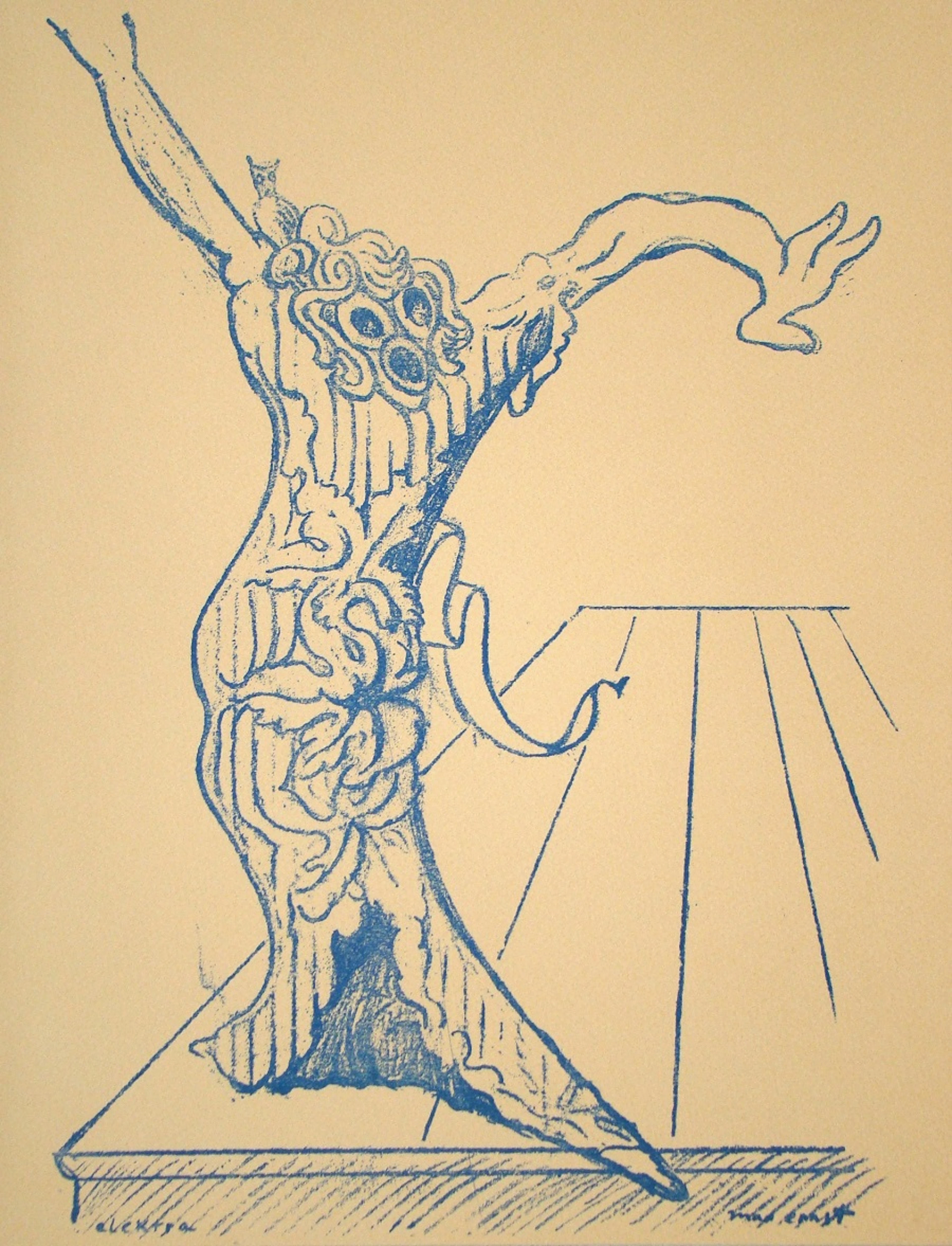 Max ERNST - Elektra, 1959 - Lithographie originale signée