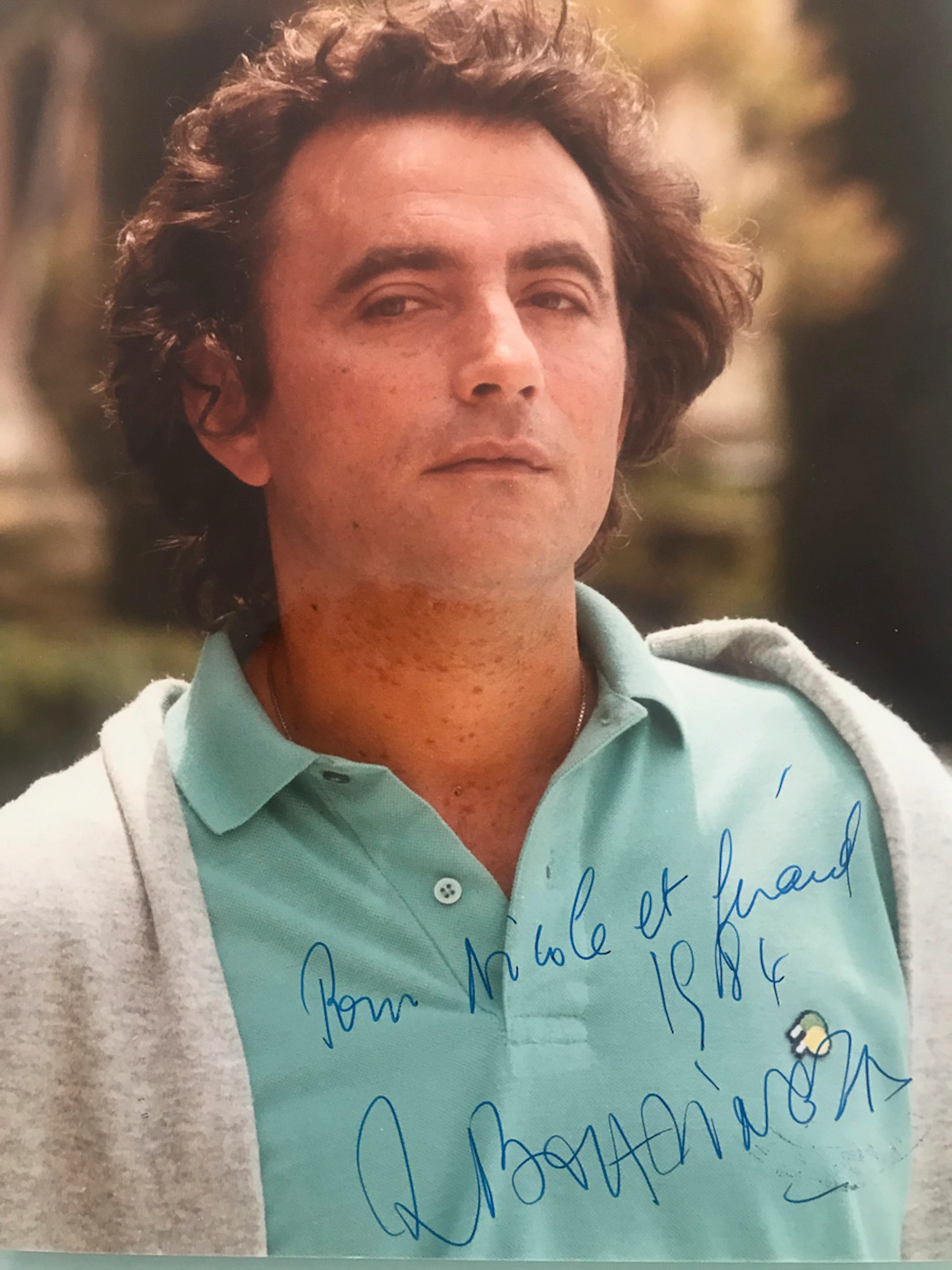 Gérard Fouquet - Richard Bohringer autographe, 1984 - tirage lambda