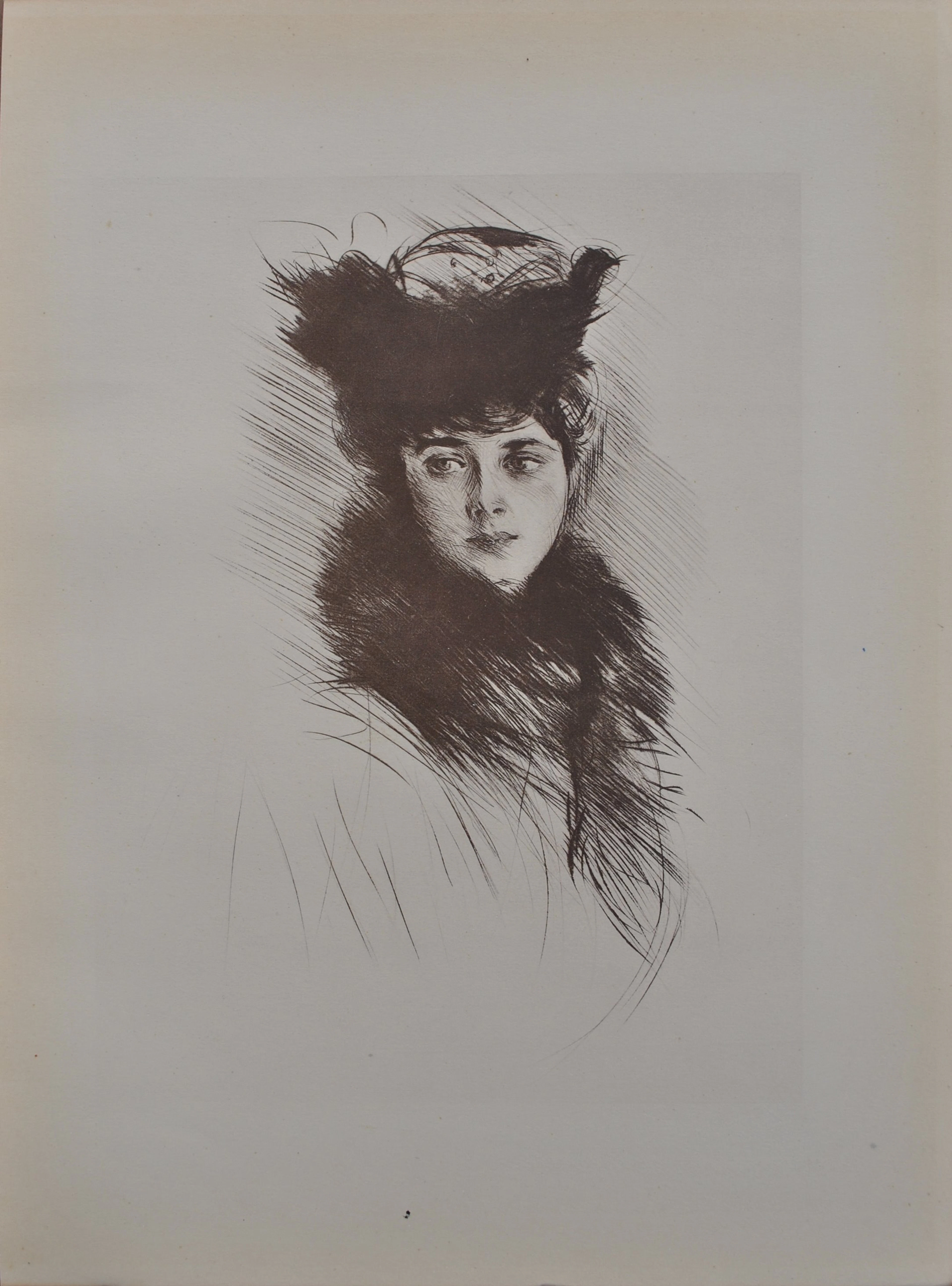 Paul César HELLEU : La comtesse de San Maritno, Héliogravure, 1913