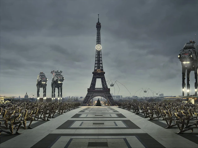 Cedric Delsaux - Paris 2020 the black wave - Tirage photographique