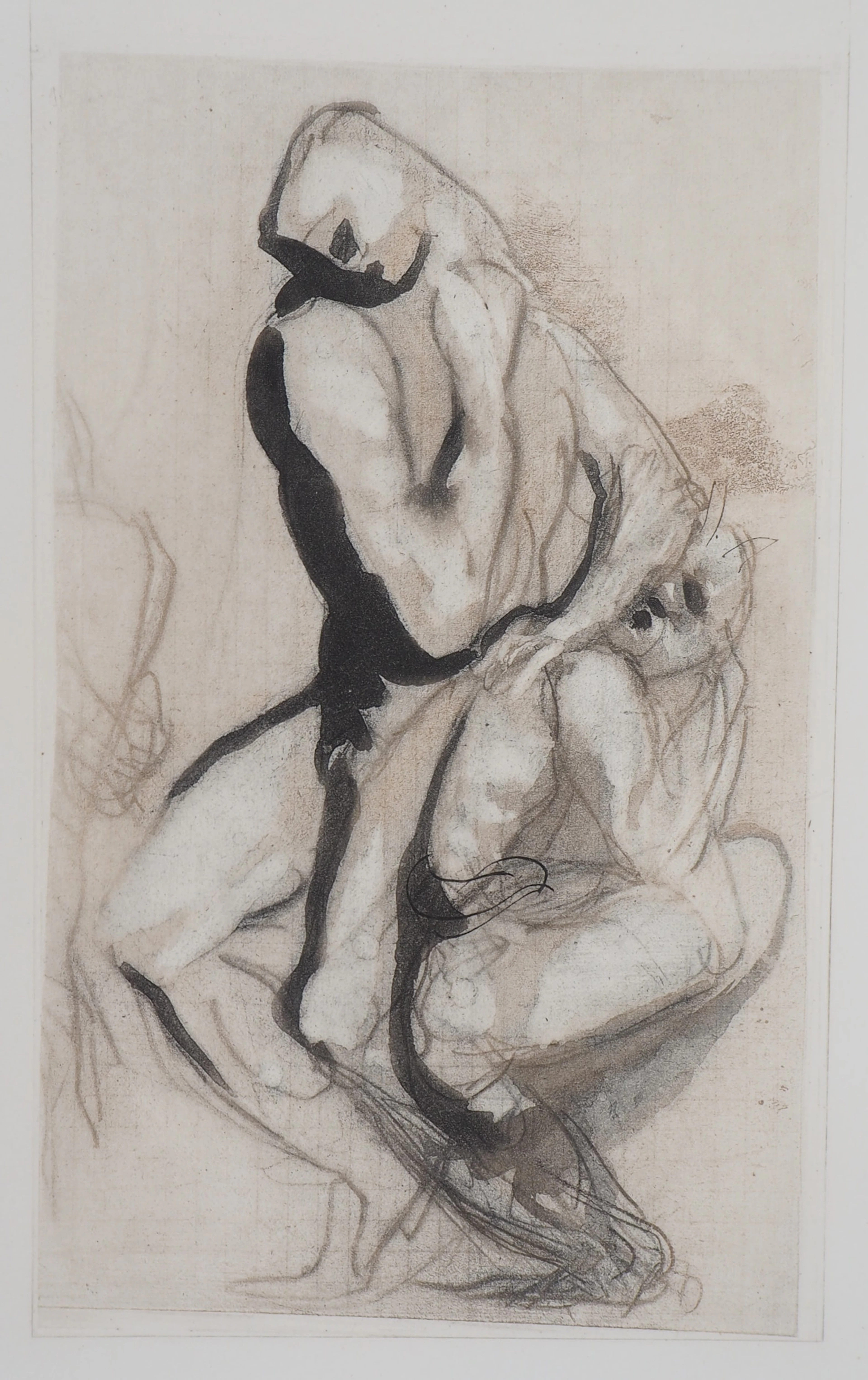 Auguste RODIN : Groupe d’hommes, Gravure