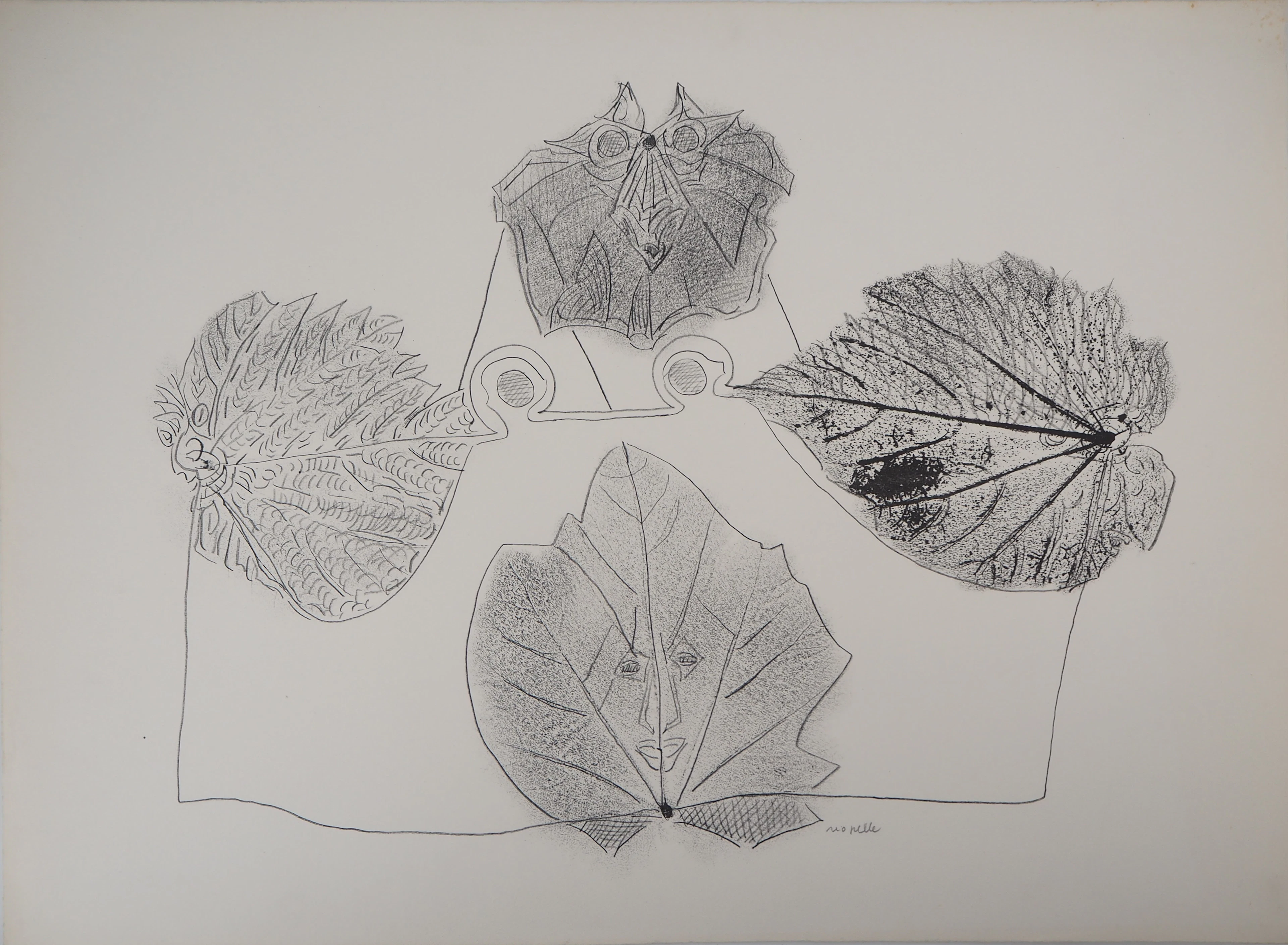 Jean-Paul RIOPELLE - Nelligan, les feuilles - Lithographie originale, Signée