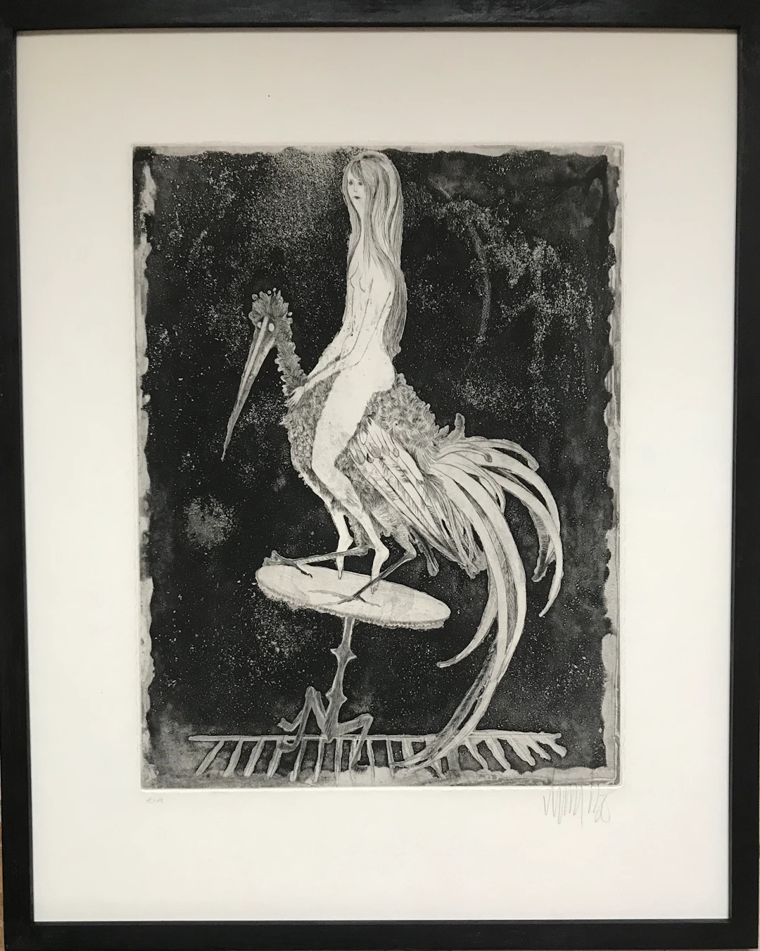 Lars BO - L’équilibre,1958 - Eau-forte signée à la main