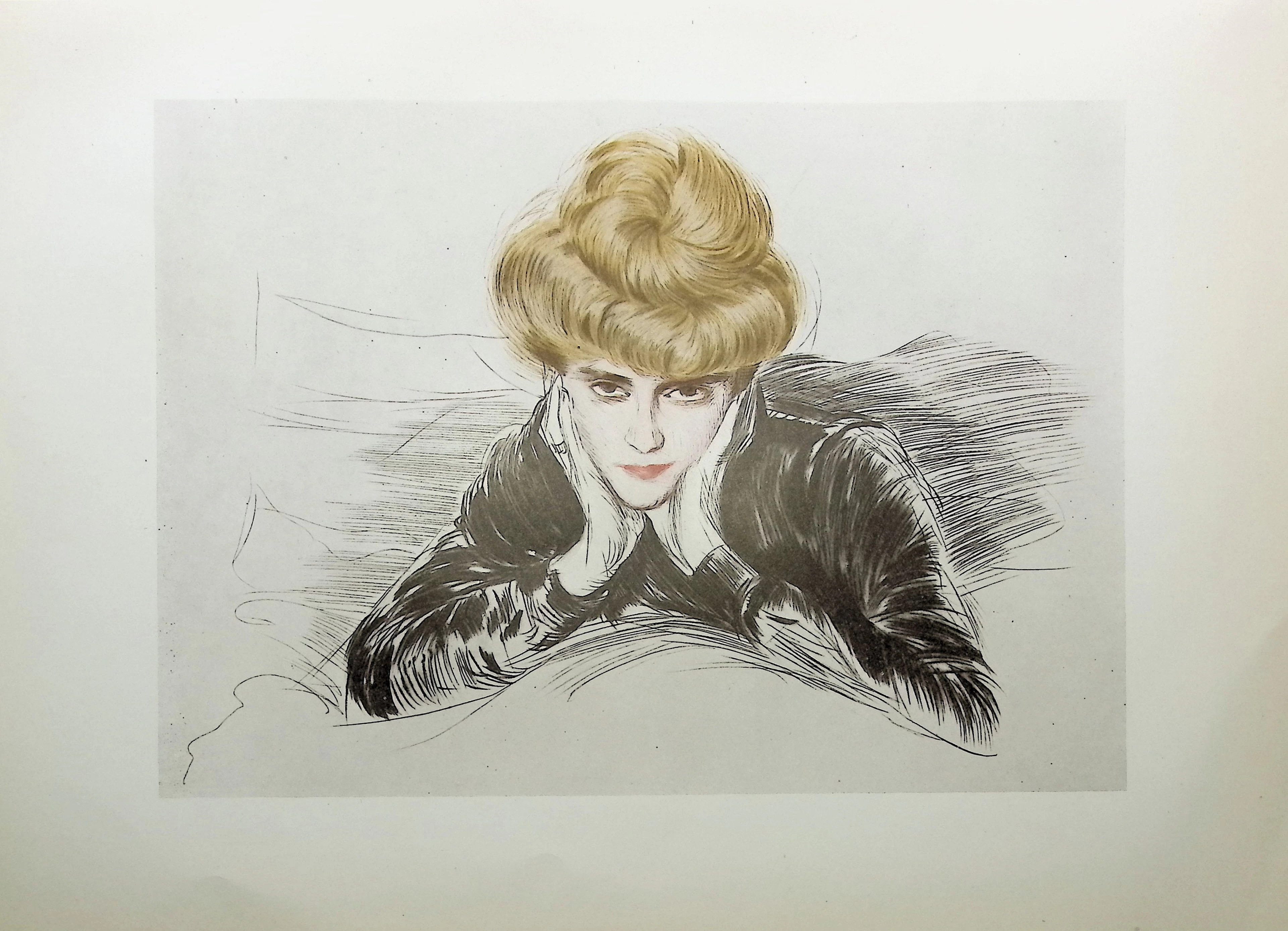 Paul César HELLEU : La duchesse allongée, Héliogravure