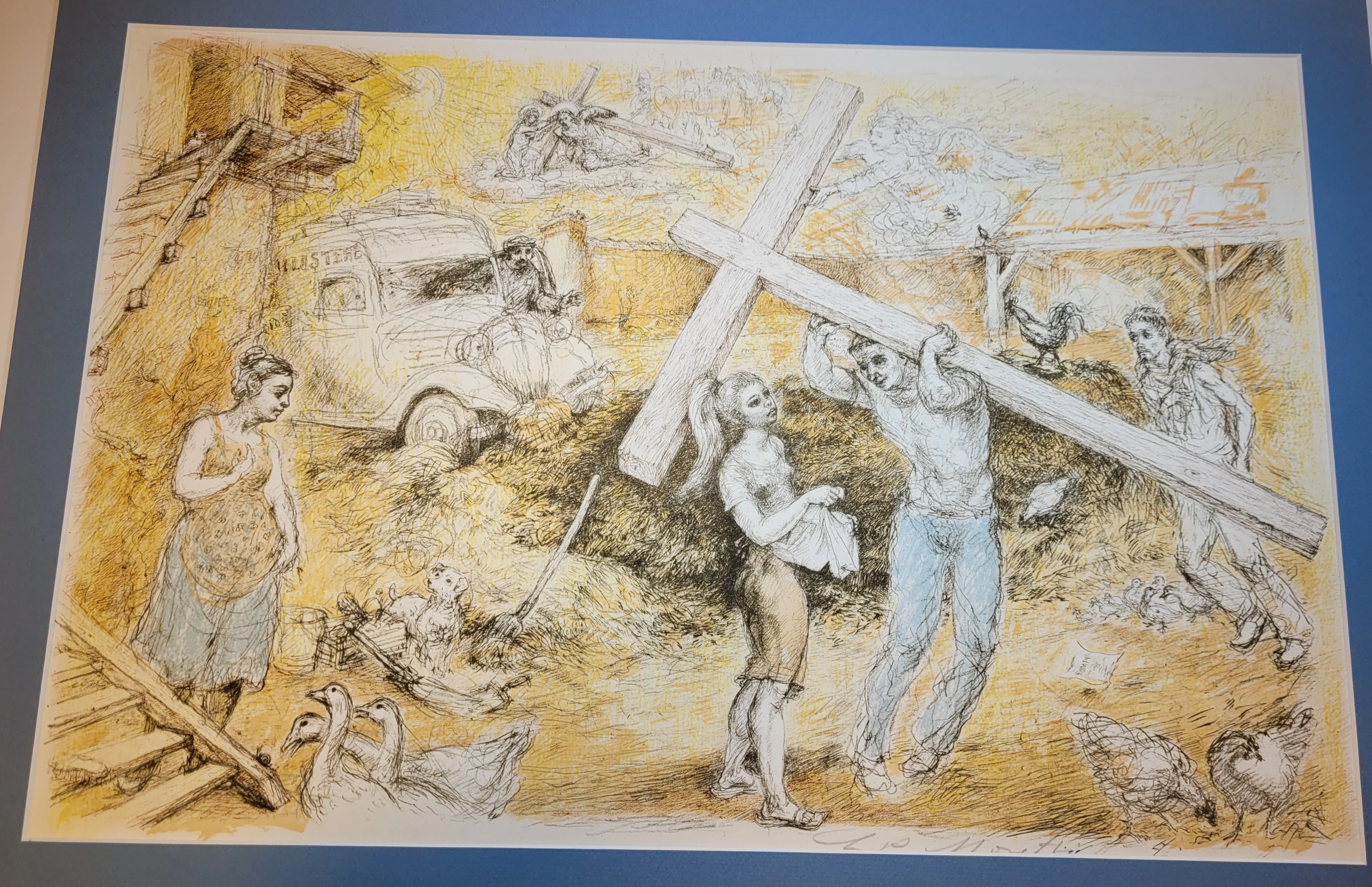 Lucien-Philippe MORETTI - Le Braconnier de Dieu 2, 1975 - Lithographie