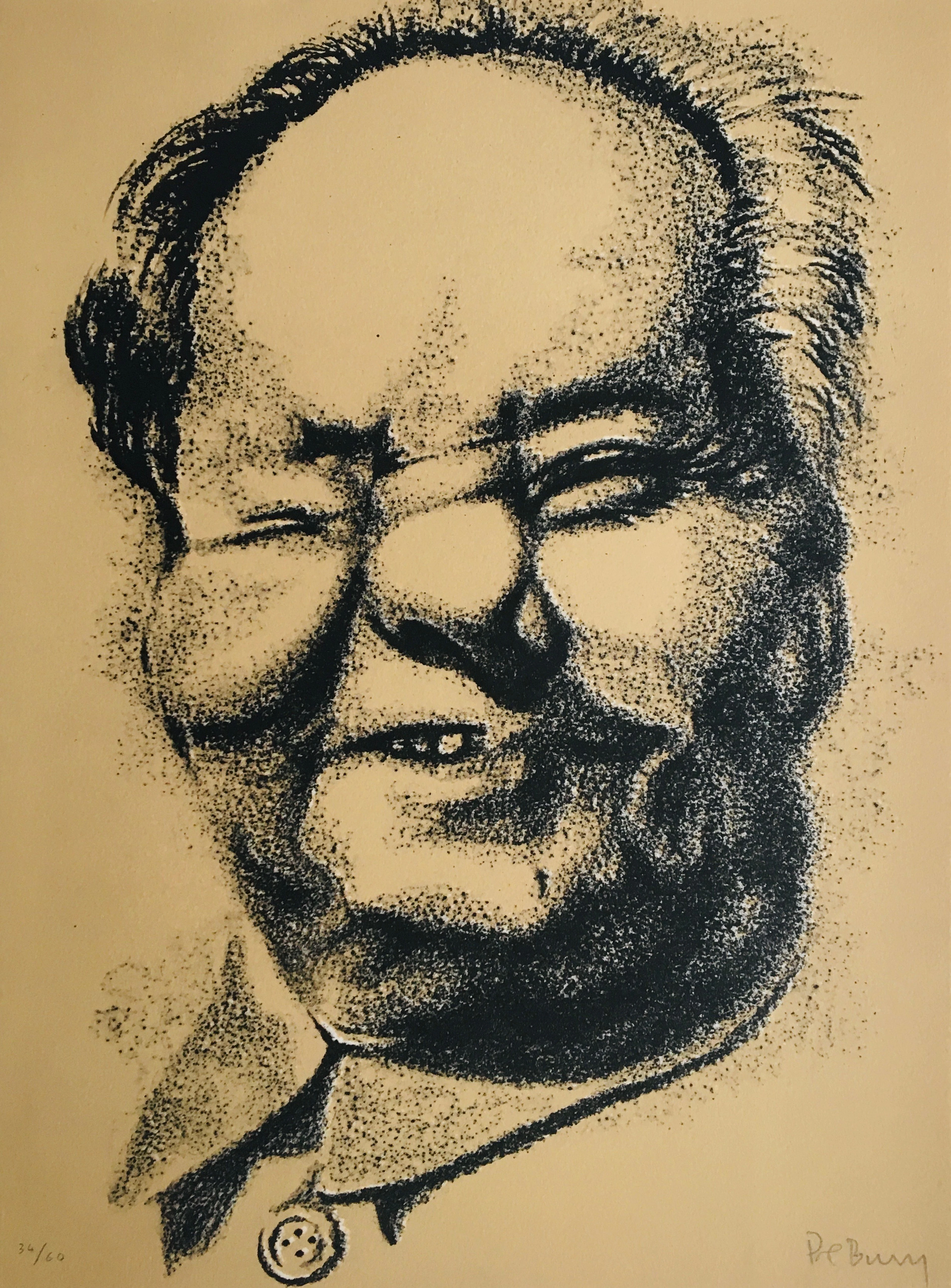 Pol BURY - Mao, 1976 - Lithographie originale signé au crayon