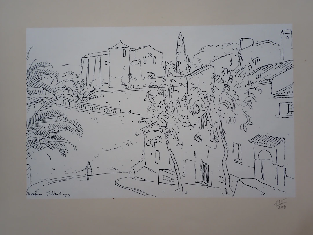 Frédéric DESHAYES - Bormes - Gravure