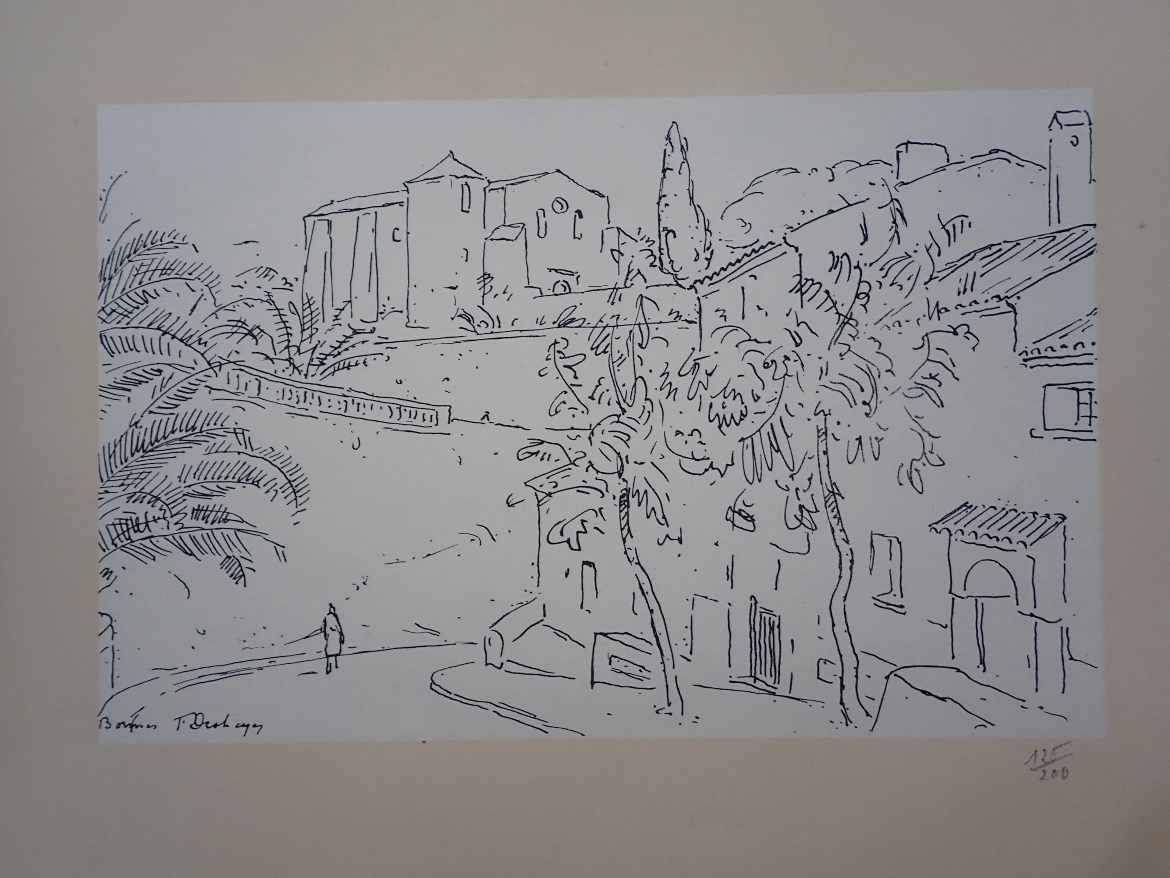 Frédéric DESHAYES - Bormes - Gravure