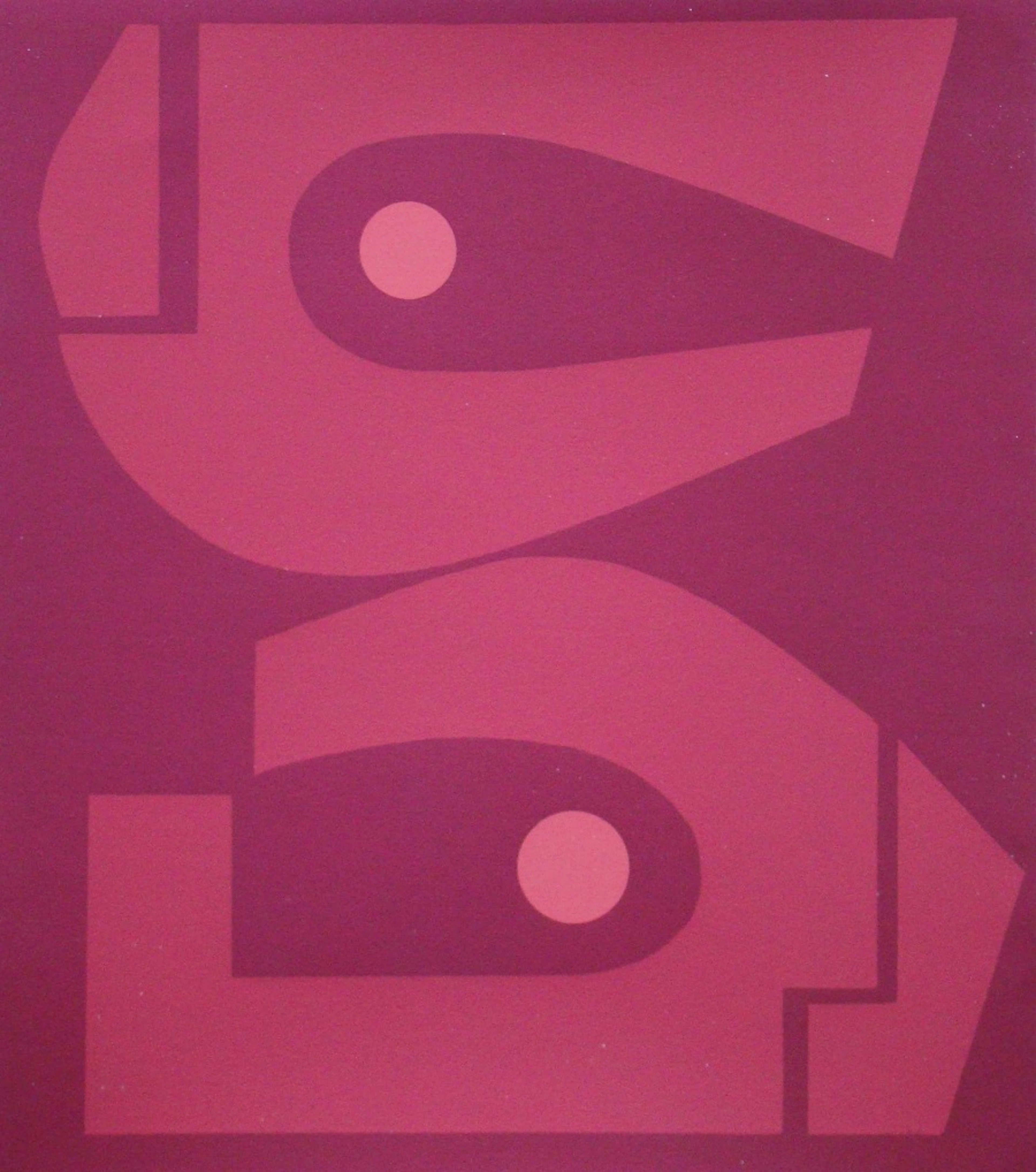 Edgard PILLET - Composition abstraite, 1967 - Sérigraphie originale