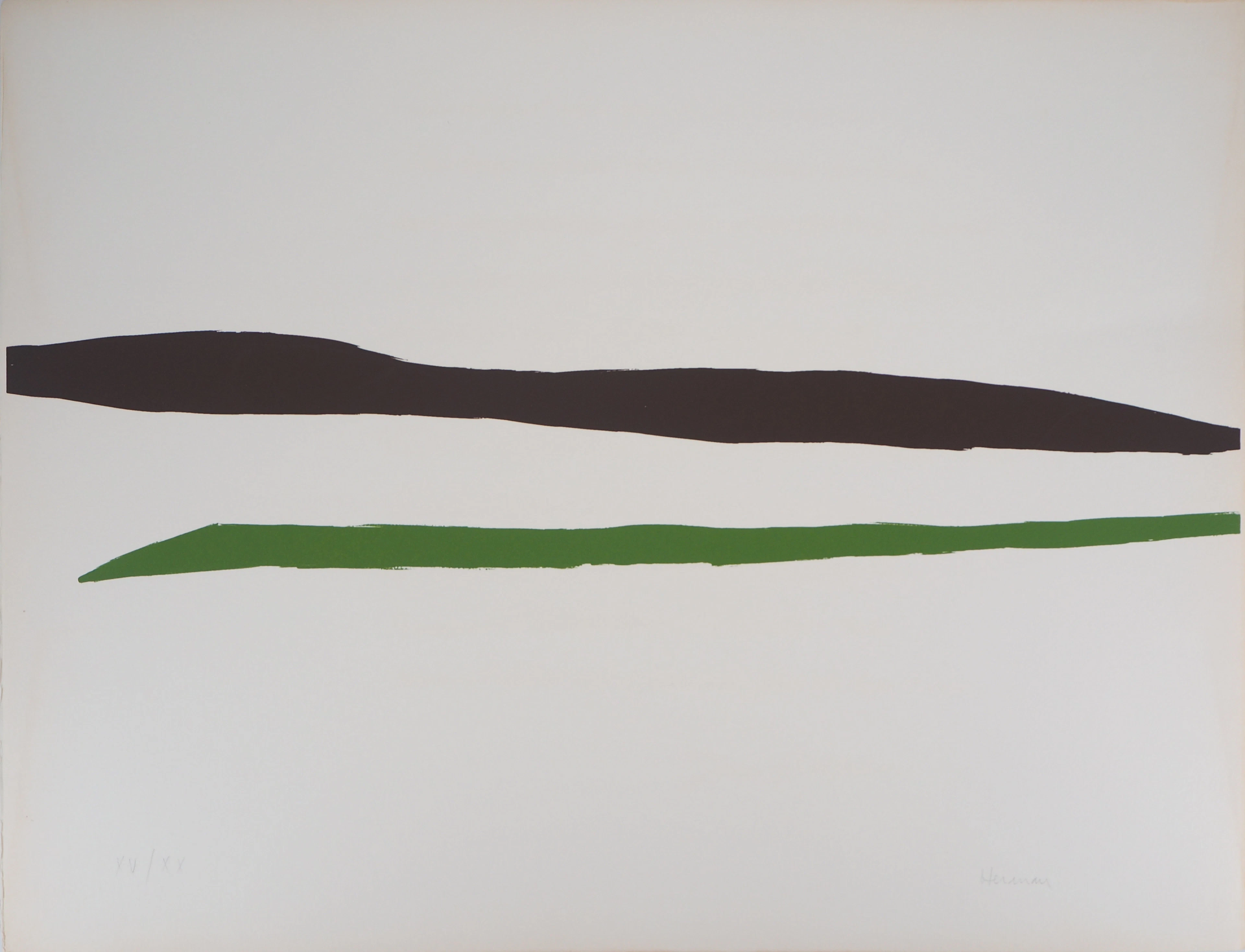 Jean-Luc HERMAN : Vague - Sérigraphie originale signée