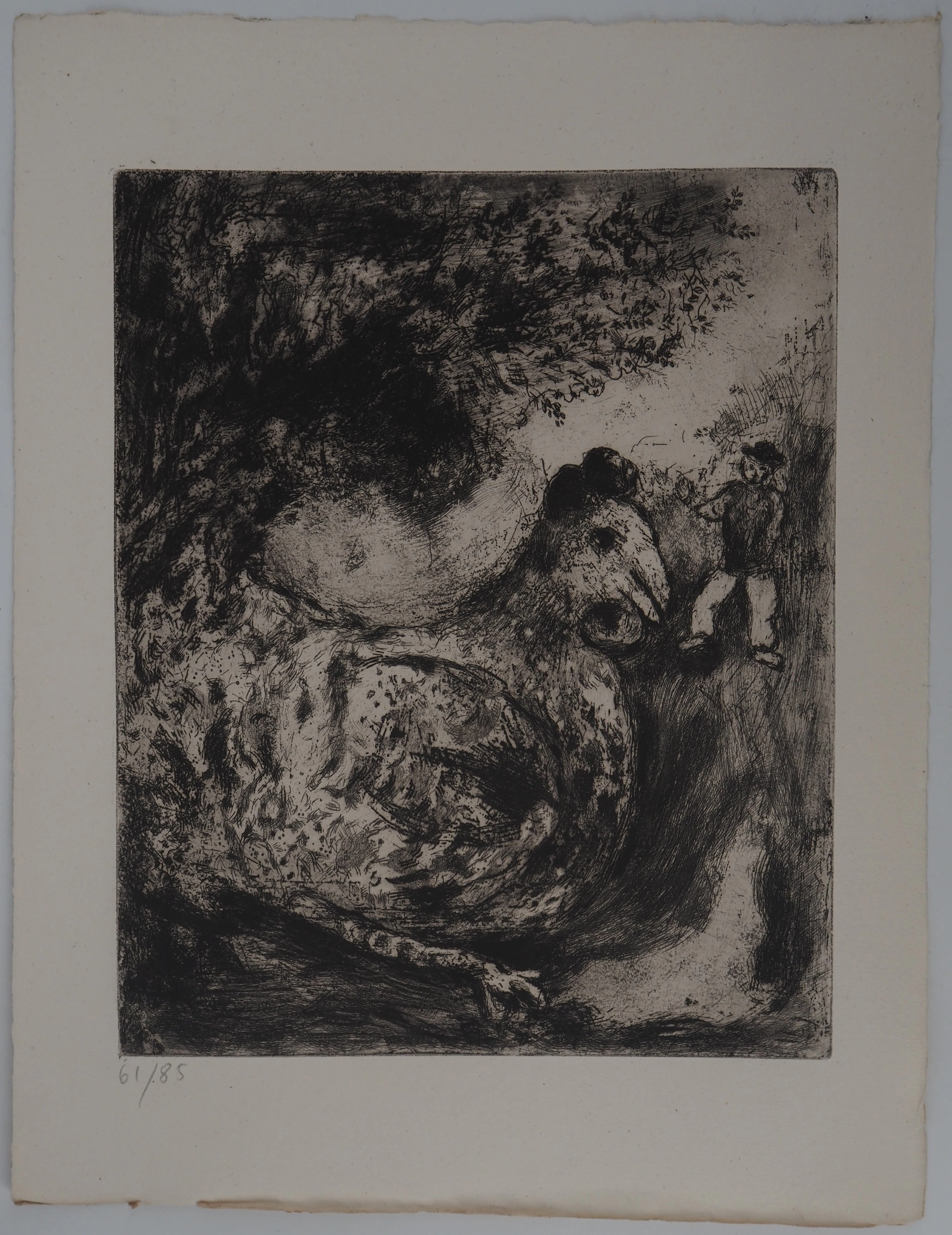Marc CHAGALL : La poule aux œufs d’or, Gravure originale
