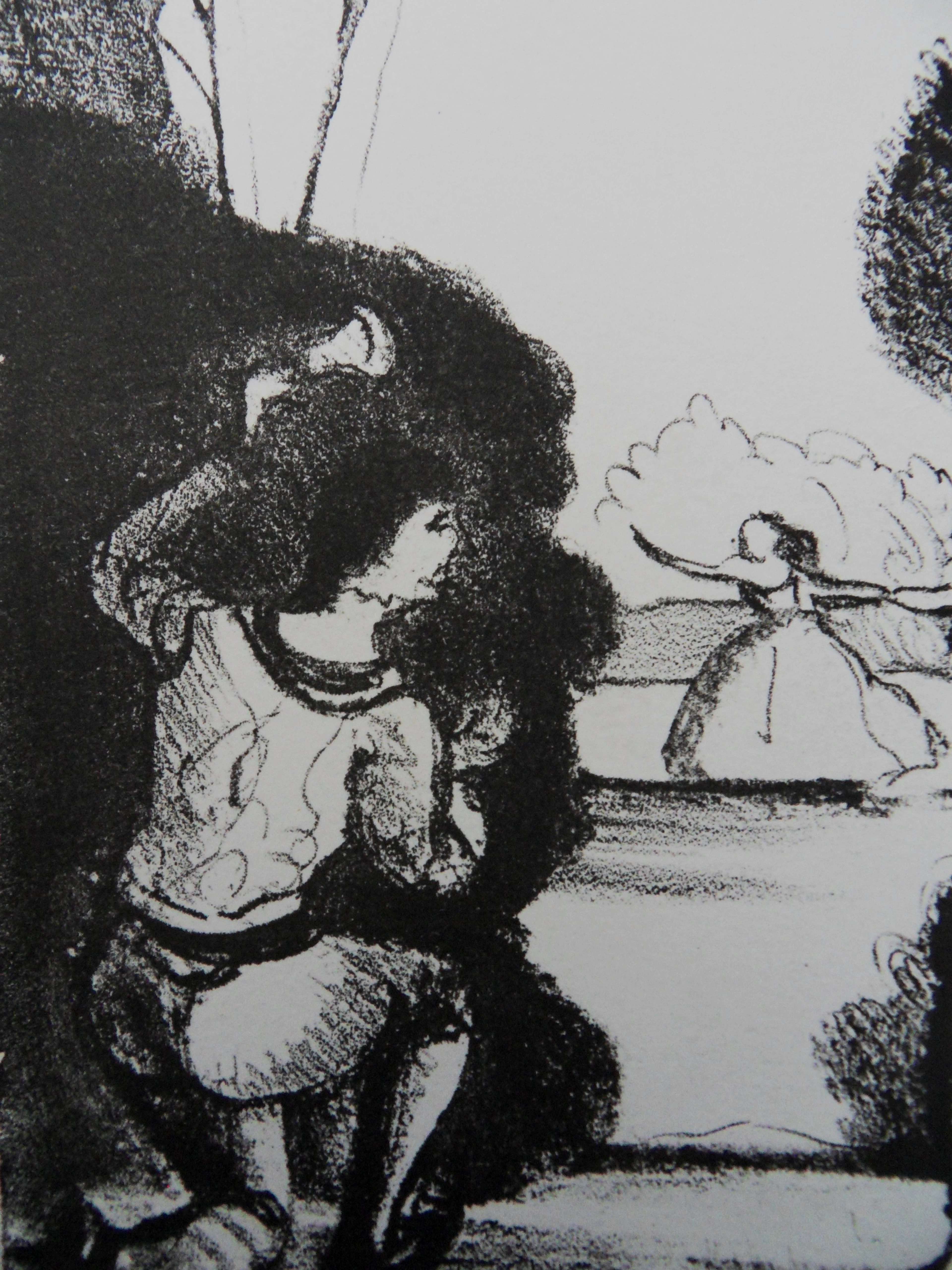 André DERAIN : Cache cache dans un jardin - Lithographie originale signée