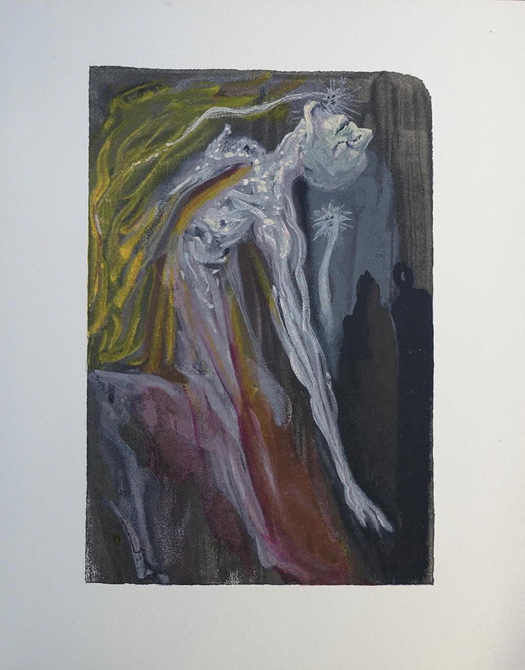Salvador DALI : Les furies, Bois gravé original