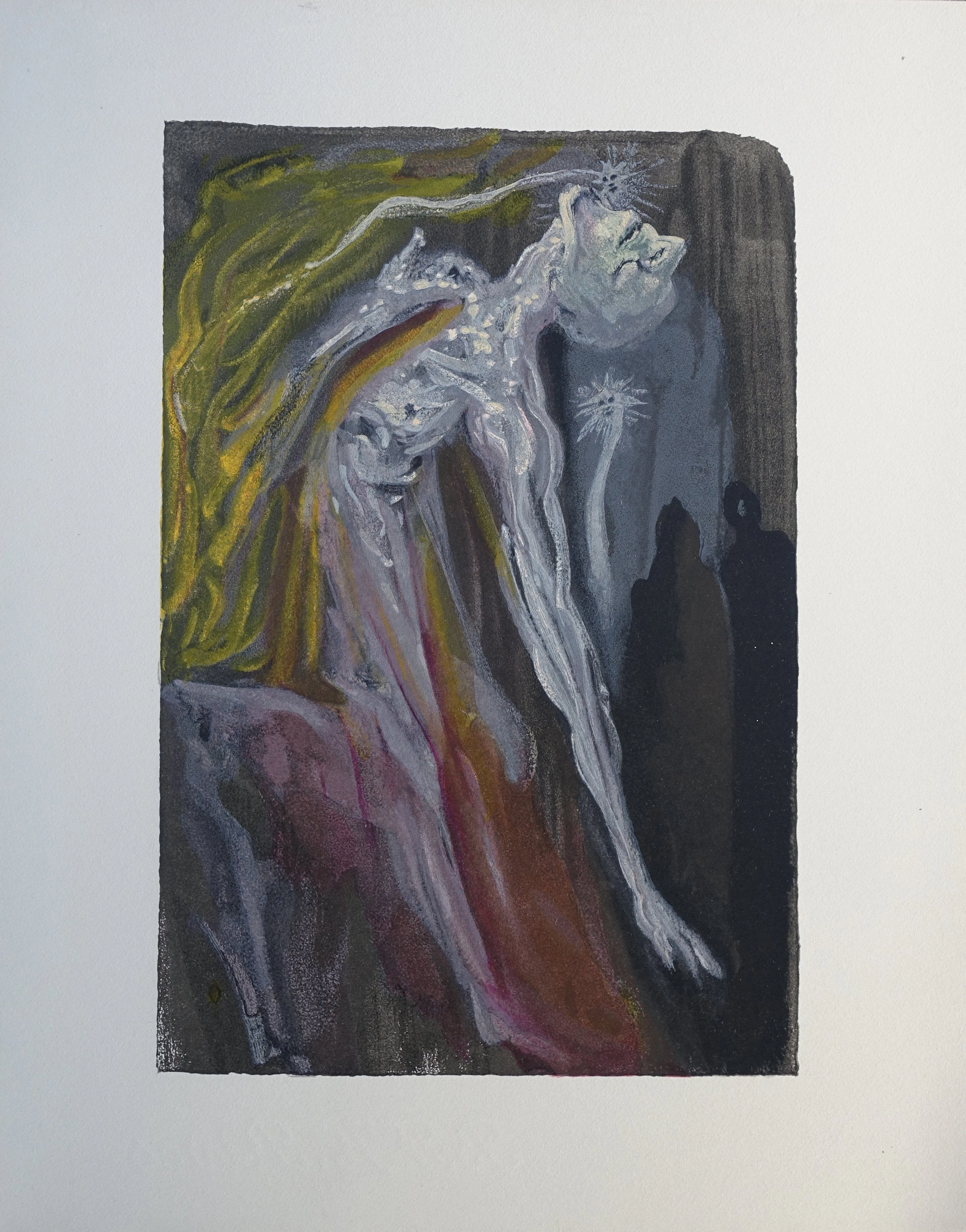 Salvador DALI : Les furies, Bois gravé original