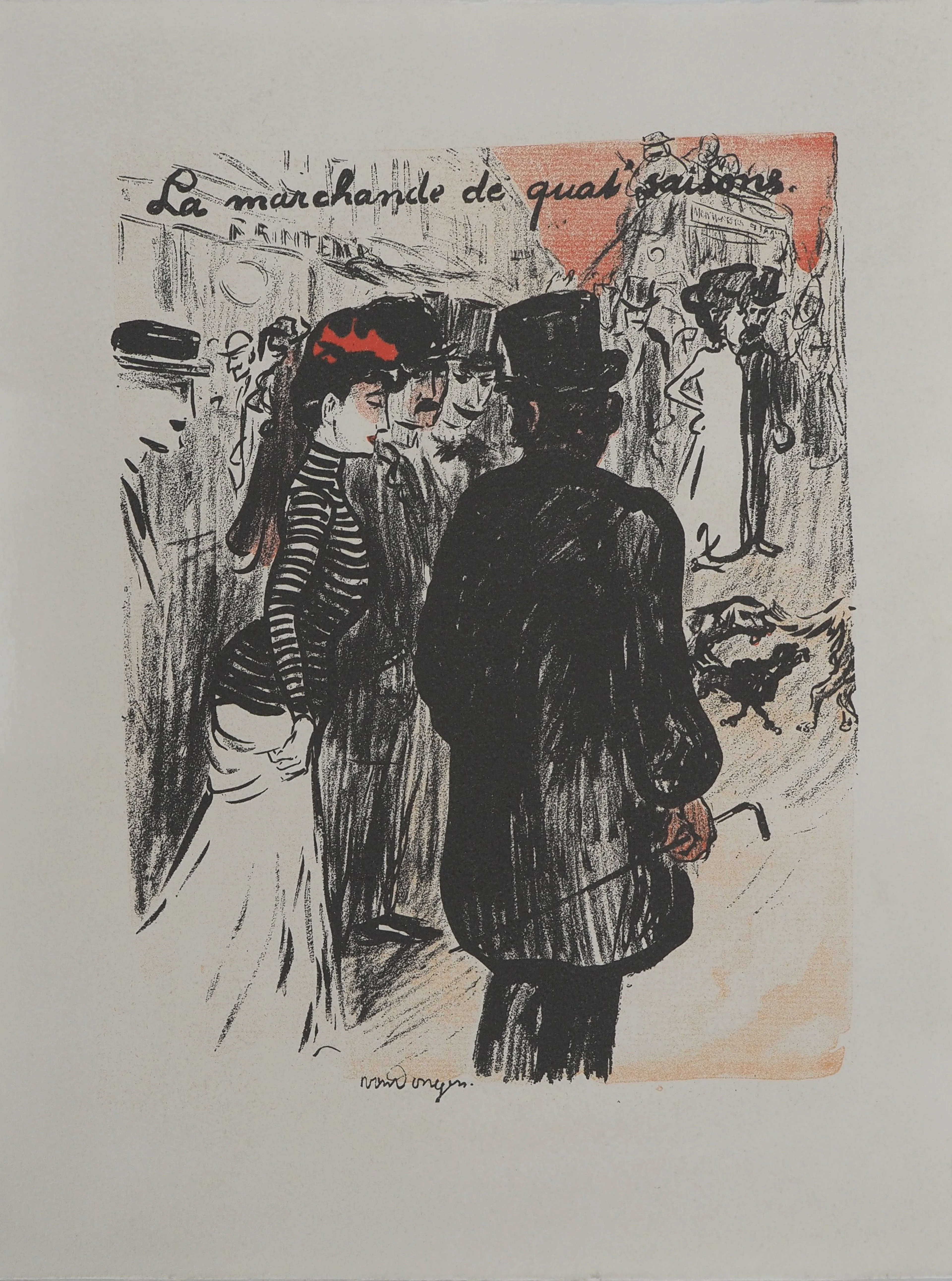 Kees VAN DONGEN (d’après) : La marchande, Lithographie