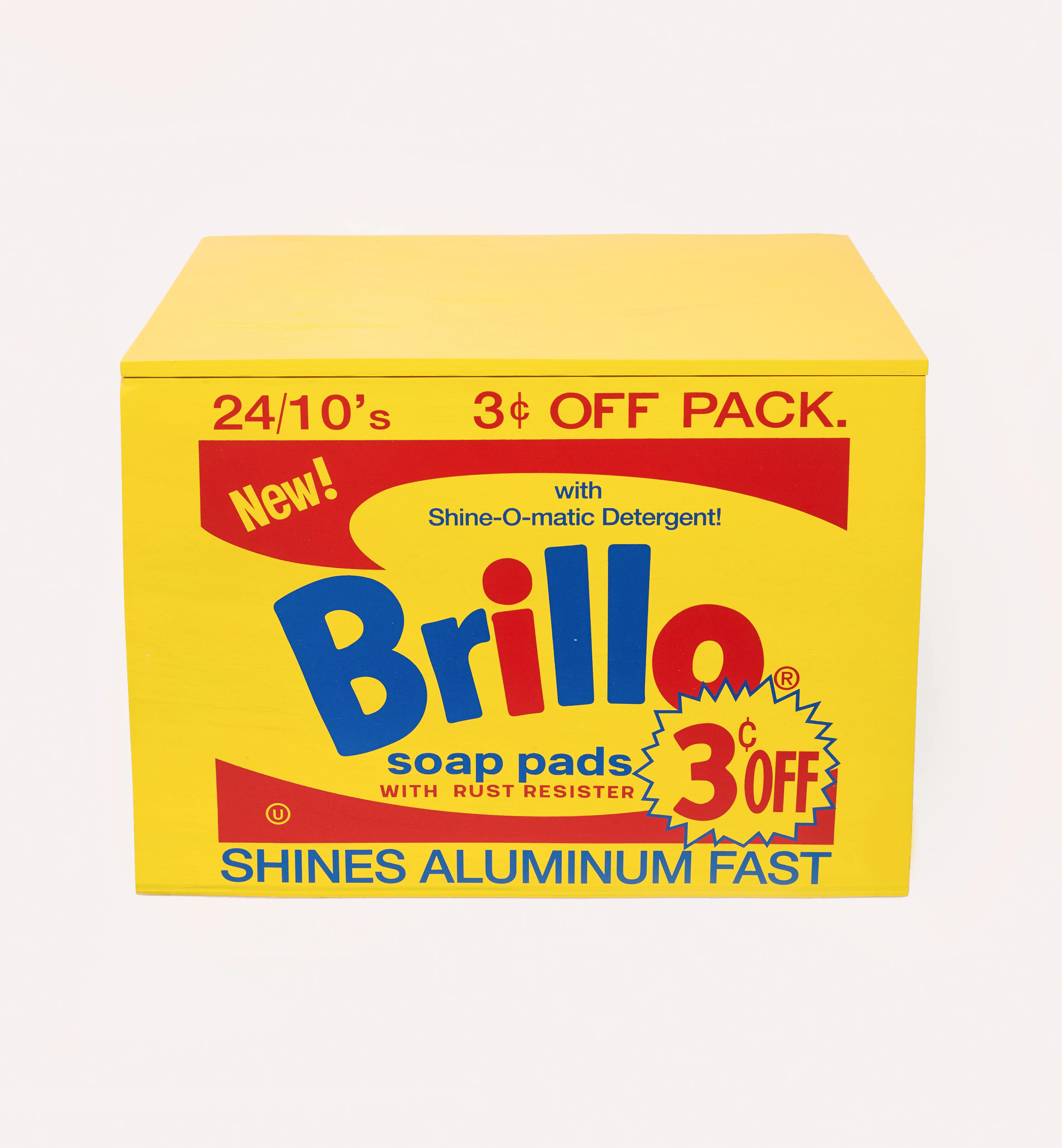 Andy Warhol (d’après) Brillo Box Yellow, 2018