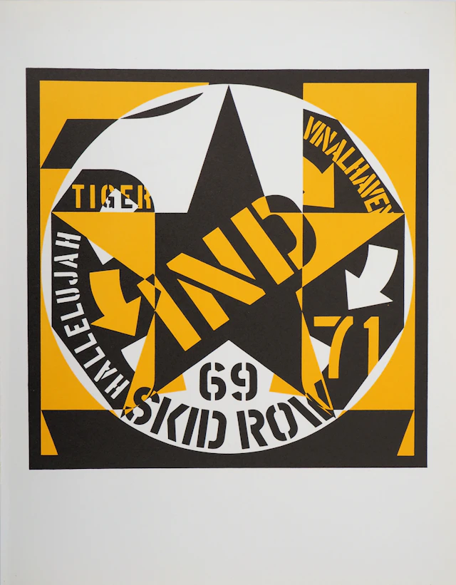 Robert INDIANA : Autoportrait 69 - Lithographie originale