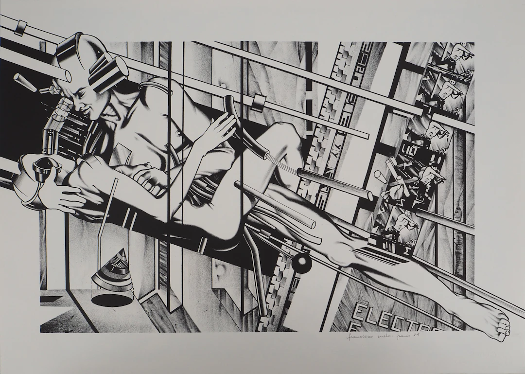 Francisco MELO : Les amants du futur - Lithographie originale signée