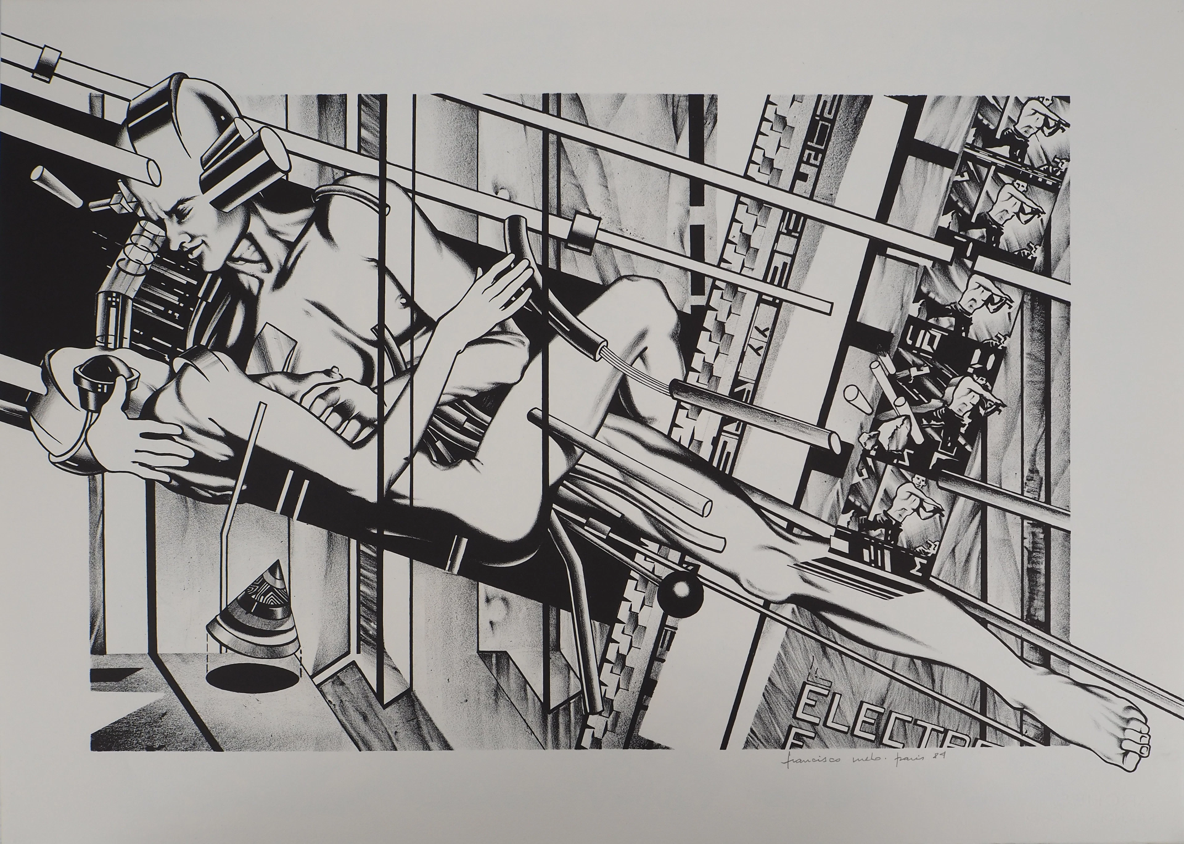 Francisco MELO : Les amants du futur - Lithographie originale signée