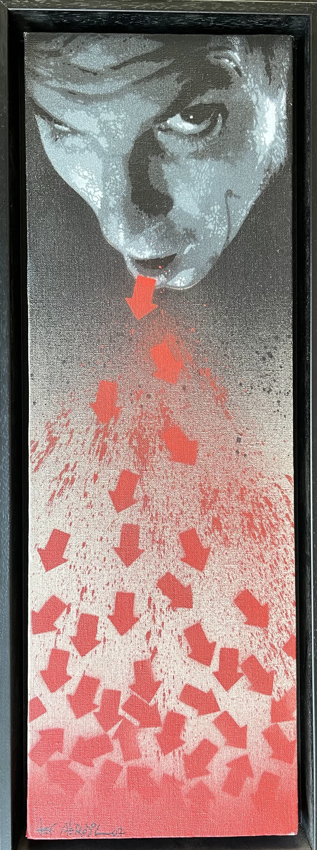 JEF AEROSOL - Autoportrait - Œuvre originale sur toile signée