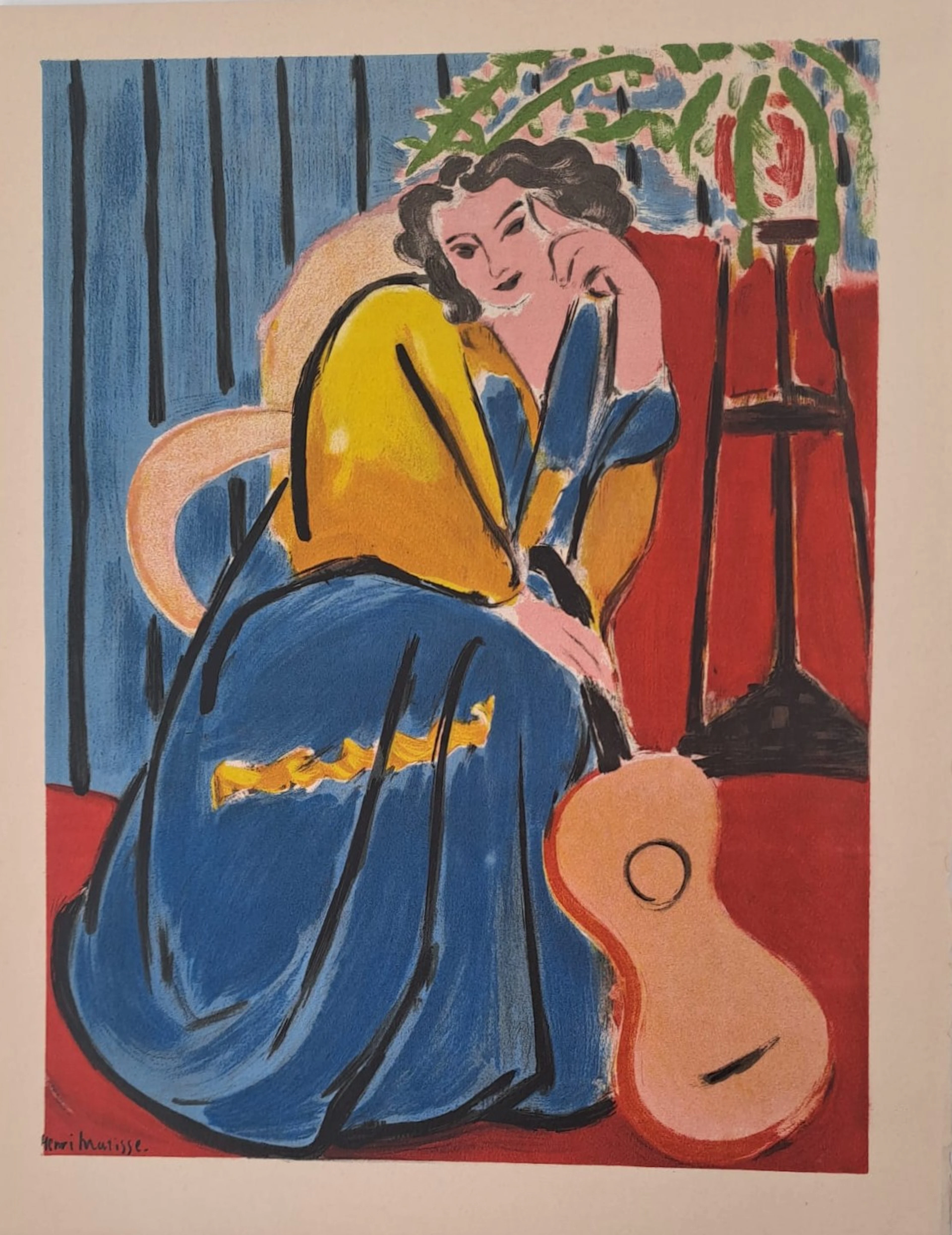 Henri Matisse - Jeune fille à la mandoline - Lithographie