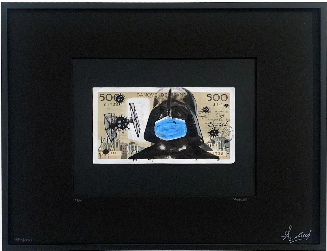 Cisco - Sad Life, 2026 - Acrylique sur billet