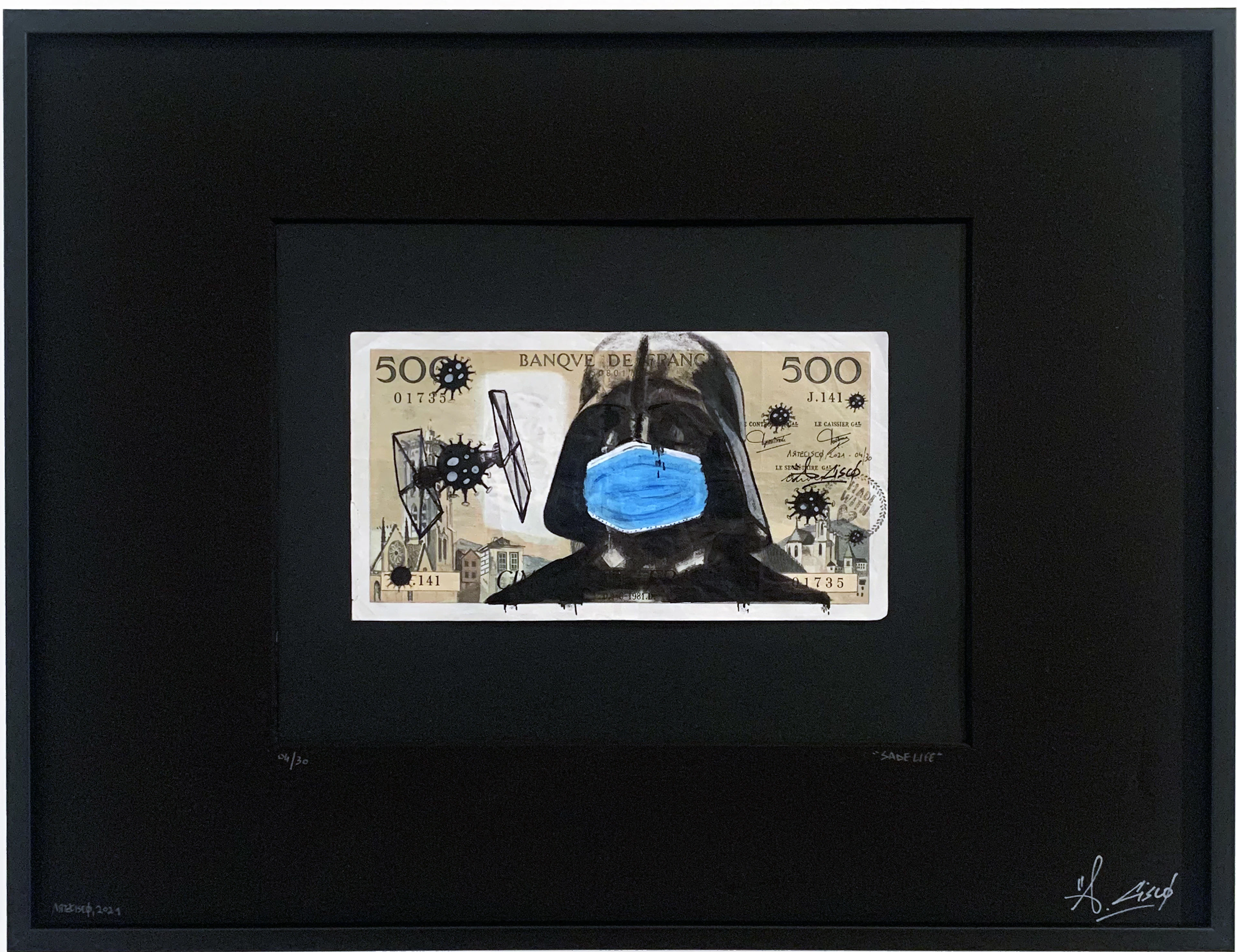 Cisco - Sad Life, 2026 - Acrylique sur billet
