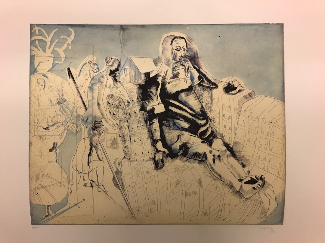Jorge CASTILLO - Sans Titre - Essai, 1972 - Gravure signée au crayon