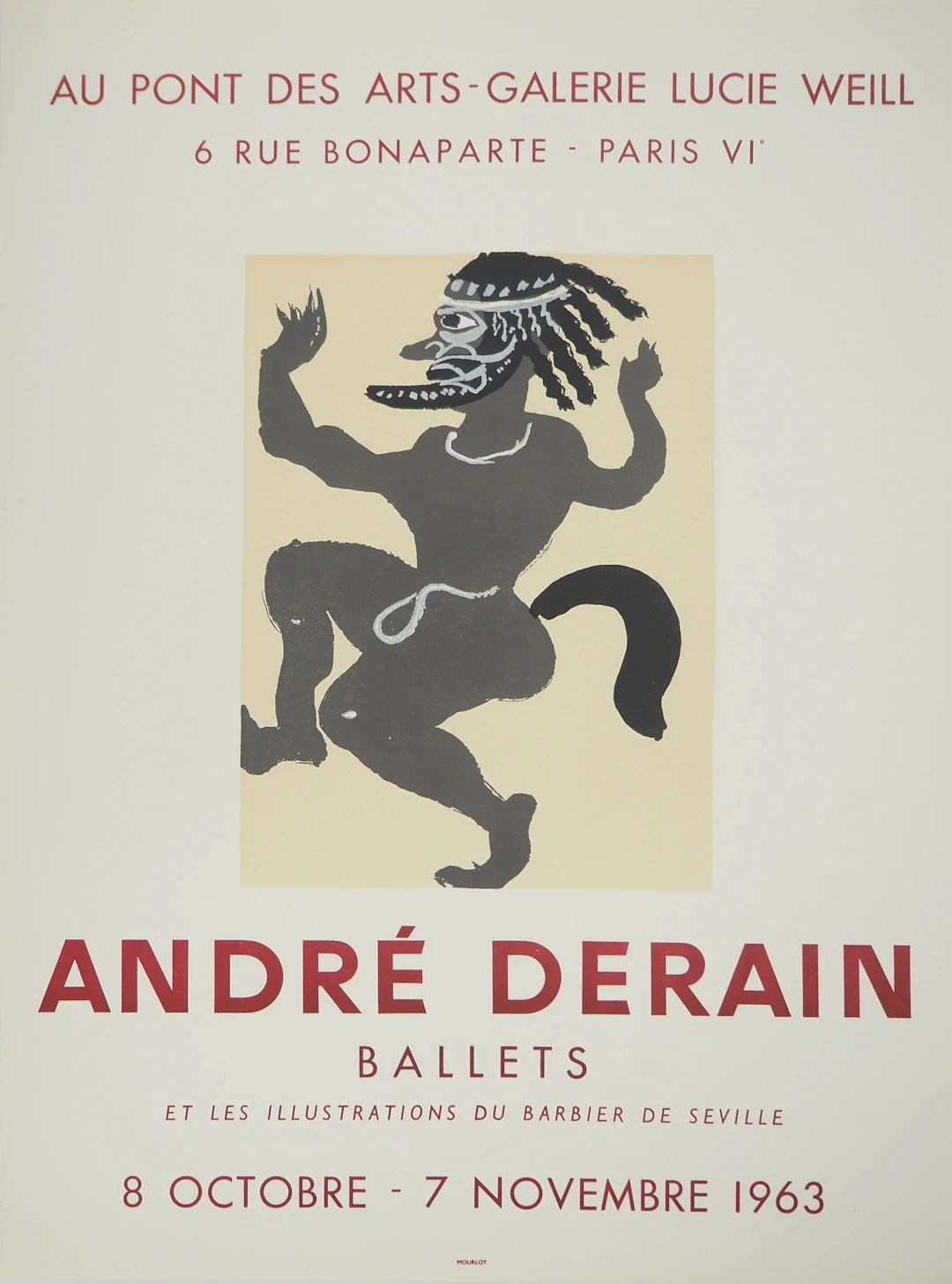 André DERAIN : Danse, Costumes de Ballets, Affiche en lithographie