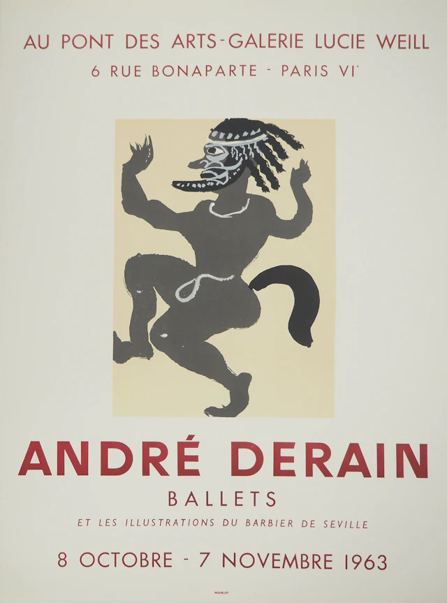André DERAIN : Danse, Costumes de Ballets, Affiche en lithographie
