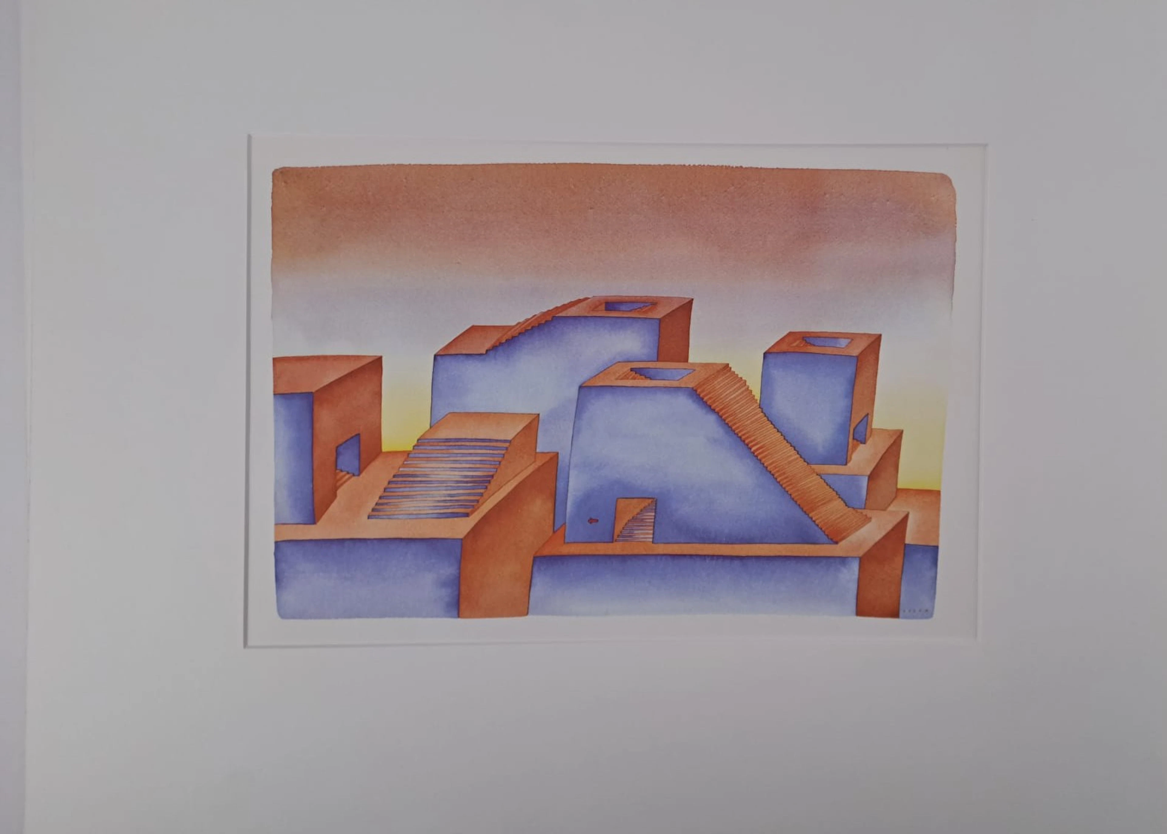 Jean-Michel Folon (d’après) - Sans vie, 1973 - Impression d’art signée