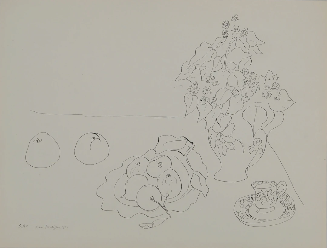 Henri MATISSE : Nature morte aux fruits, Lithographie signée