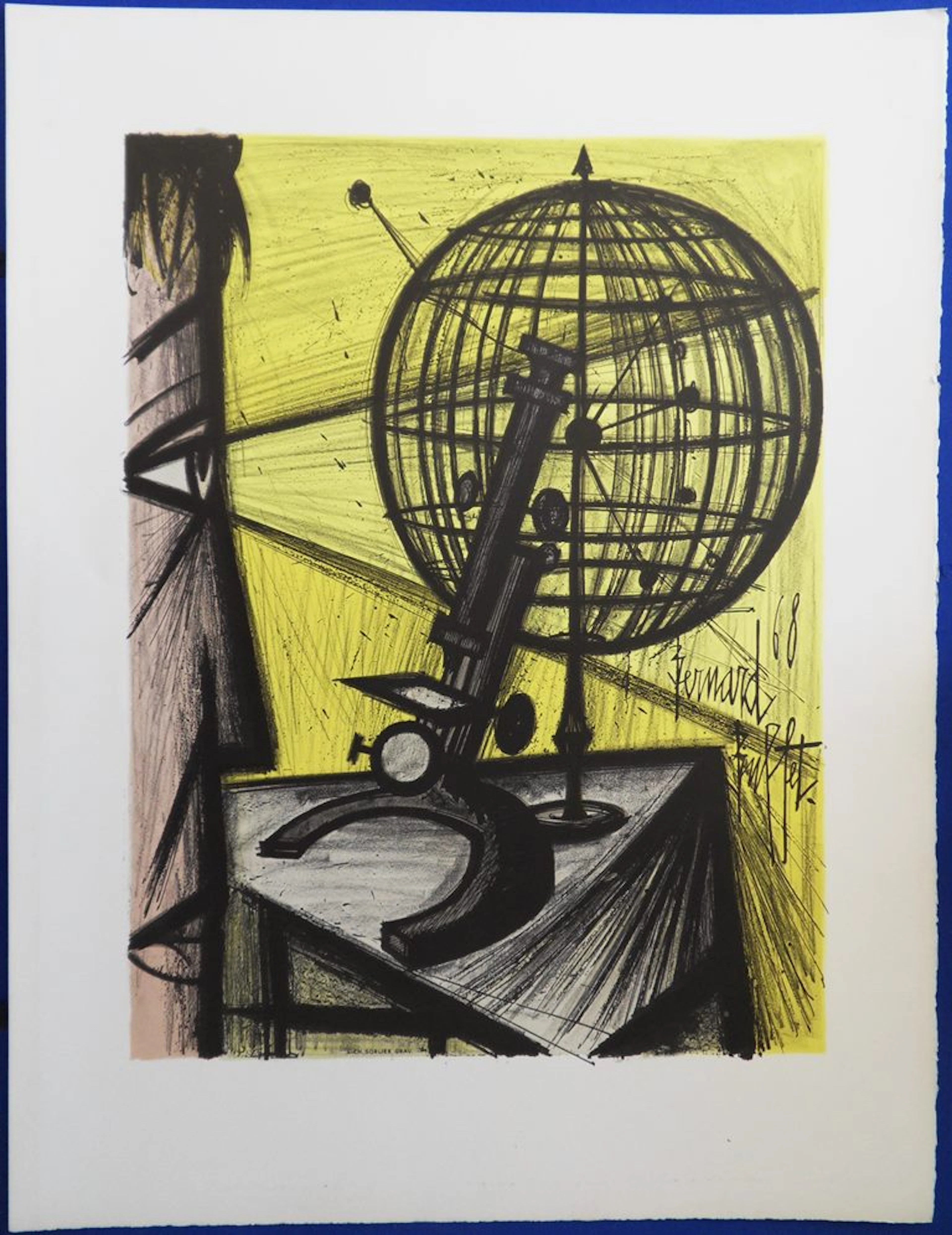 Bernard BUFFET - La Science / Le Microscope, 1969 - Lithographie