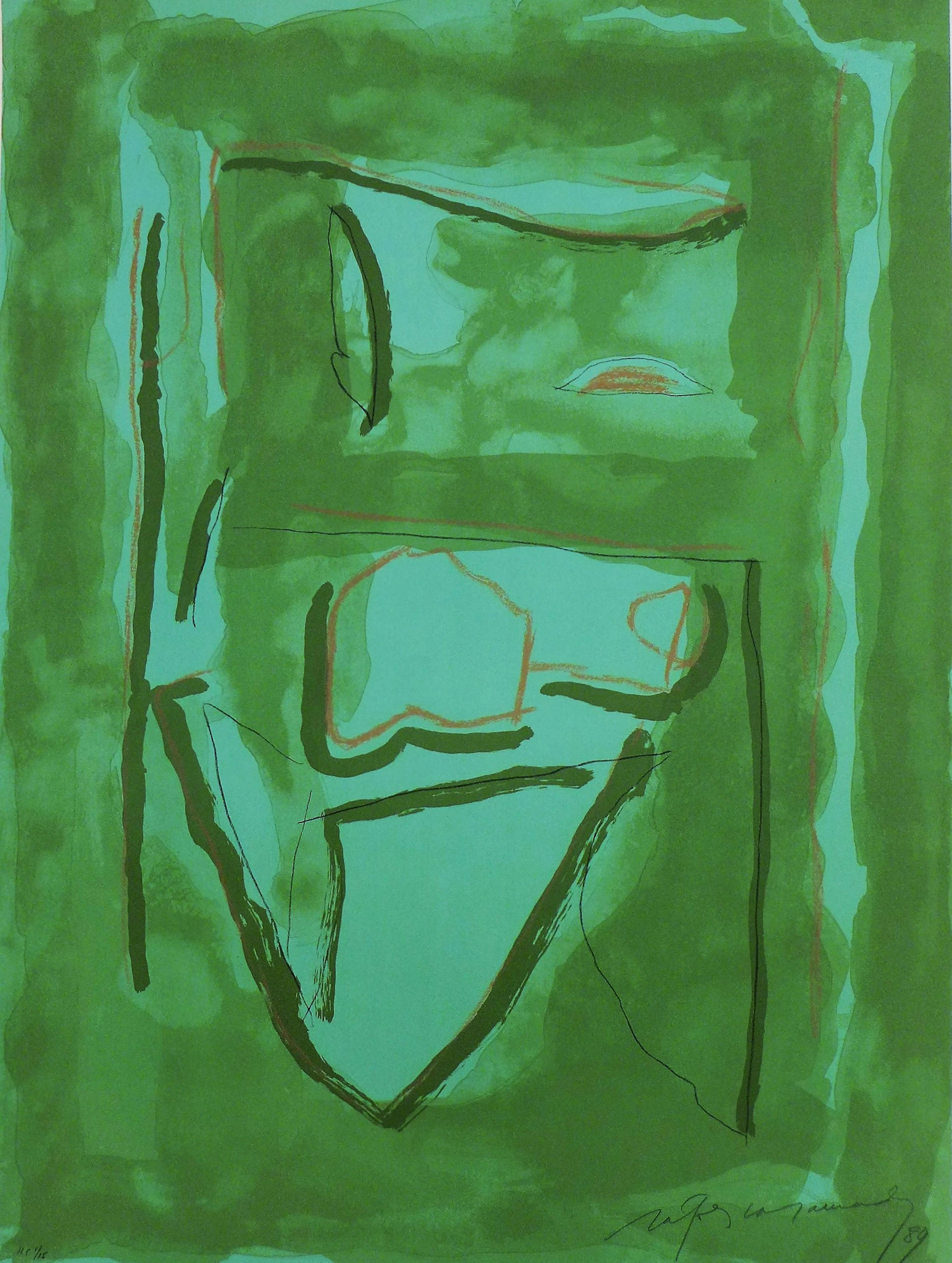 Alberto RAFOLS-CASAMADA - Xipre 2, 1989, Lithographie signée, datée