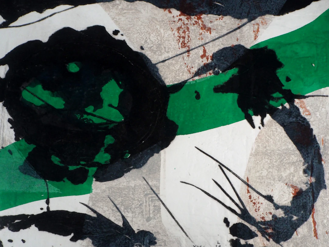 LIONEL : L'Origine du vert - Gravure en carborundum signée