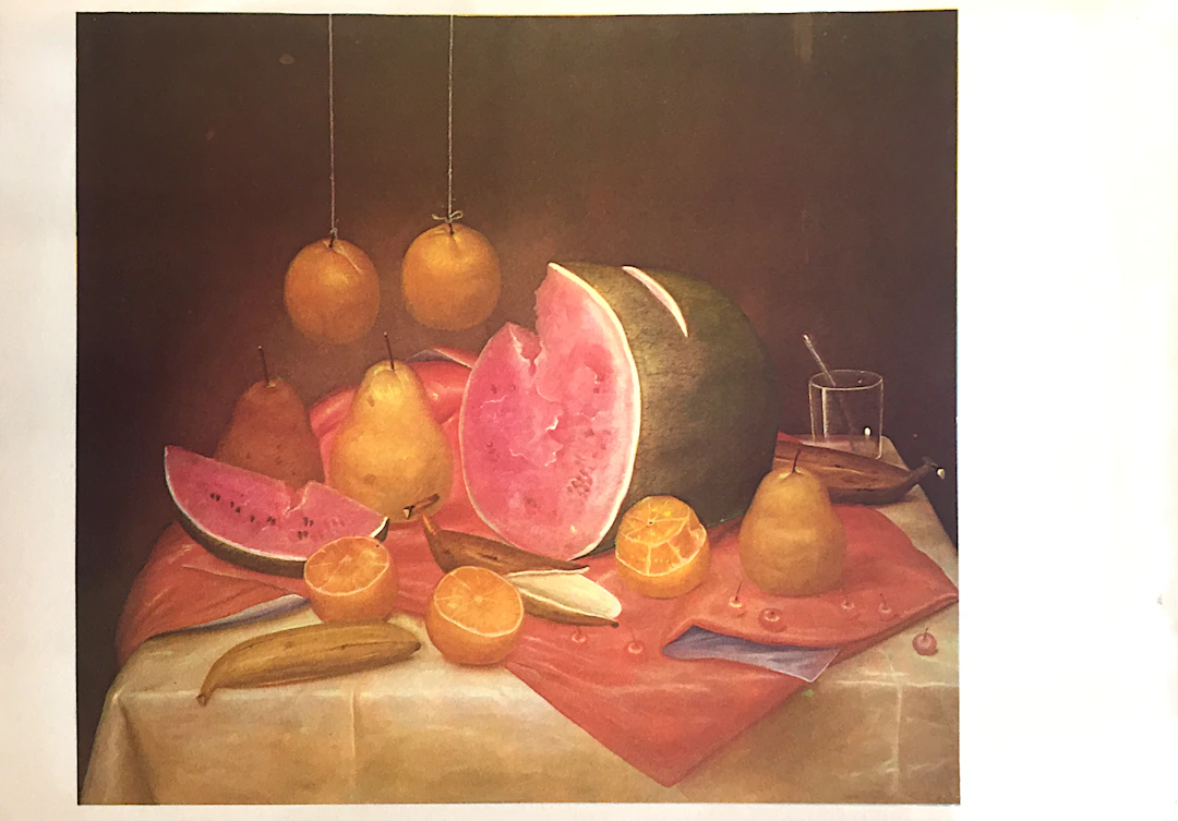 Fernando BOTERO - Nature morte - Lithographie