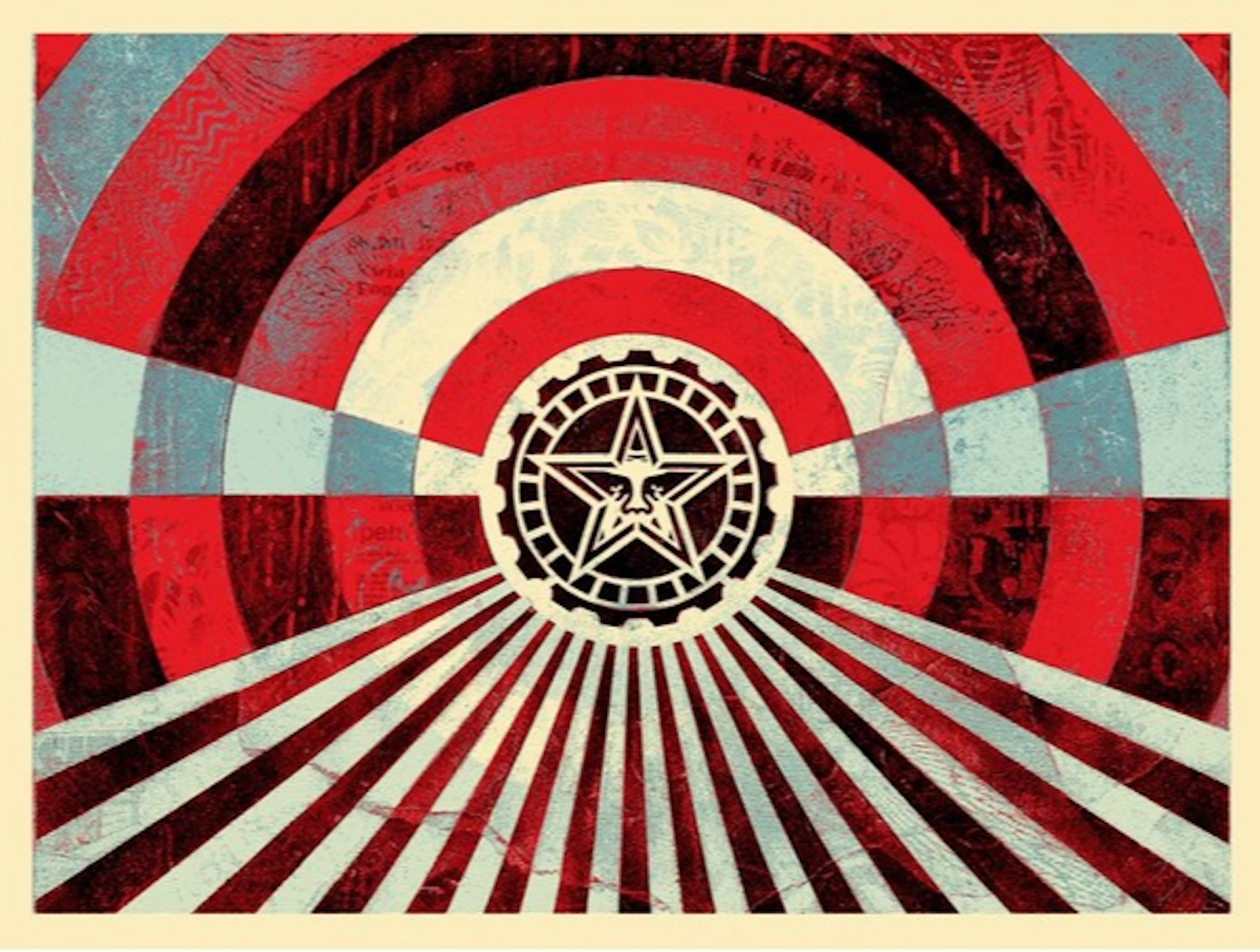 Shepard FAIREY (Obey) - Tunnel Vision (Standard Blue), 2018 - Sérigraphie