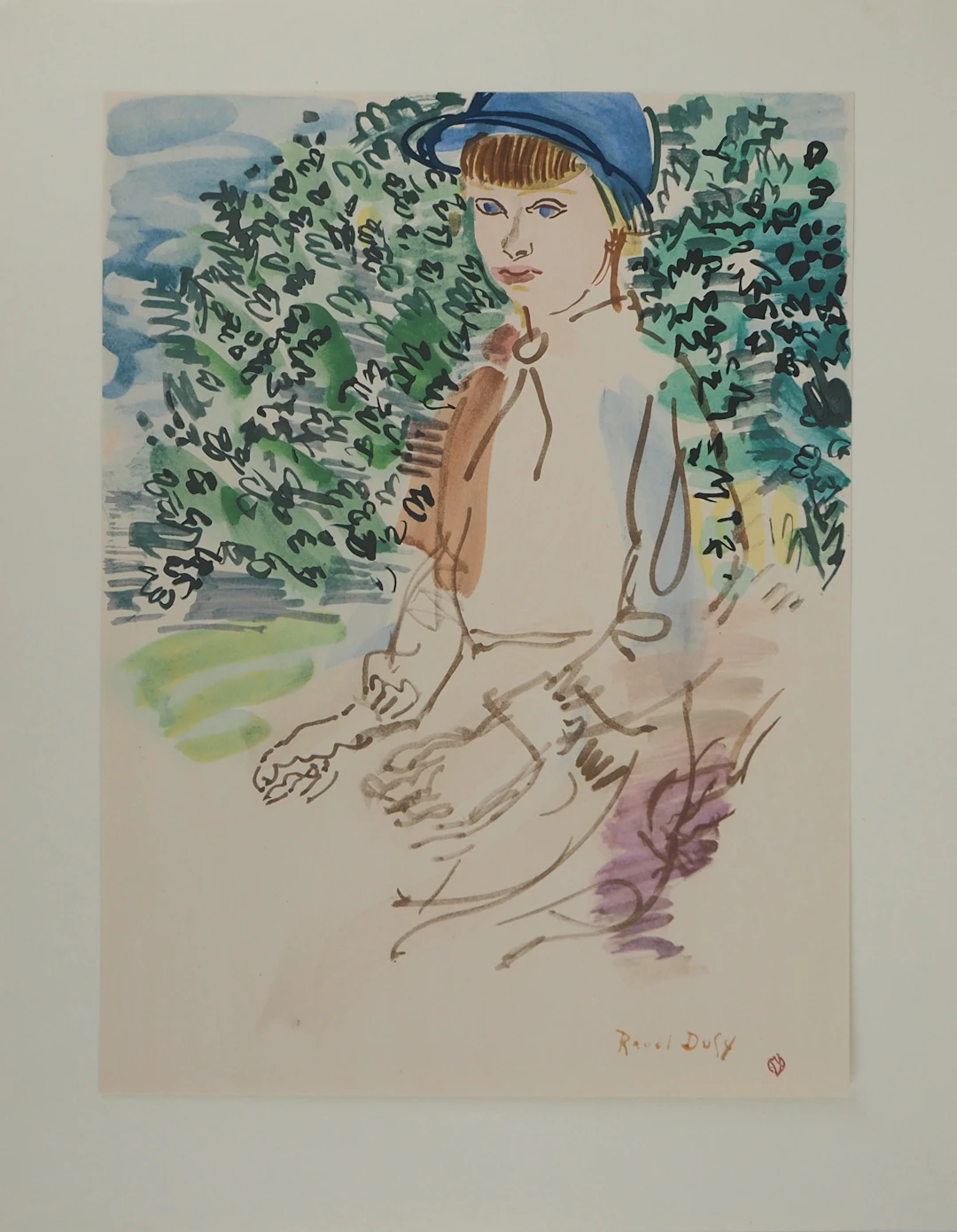 Raoul DUFY (d’après) - Petite fille à cheval - Lithographie signée
