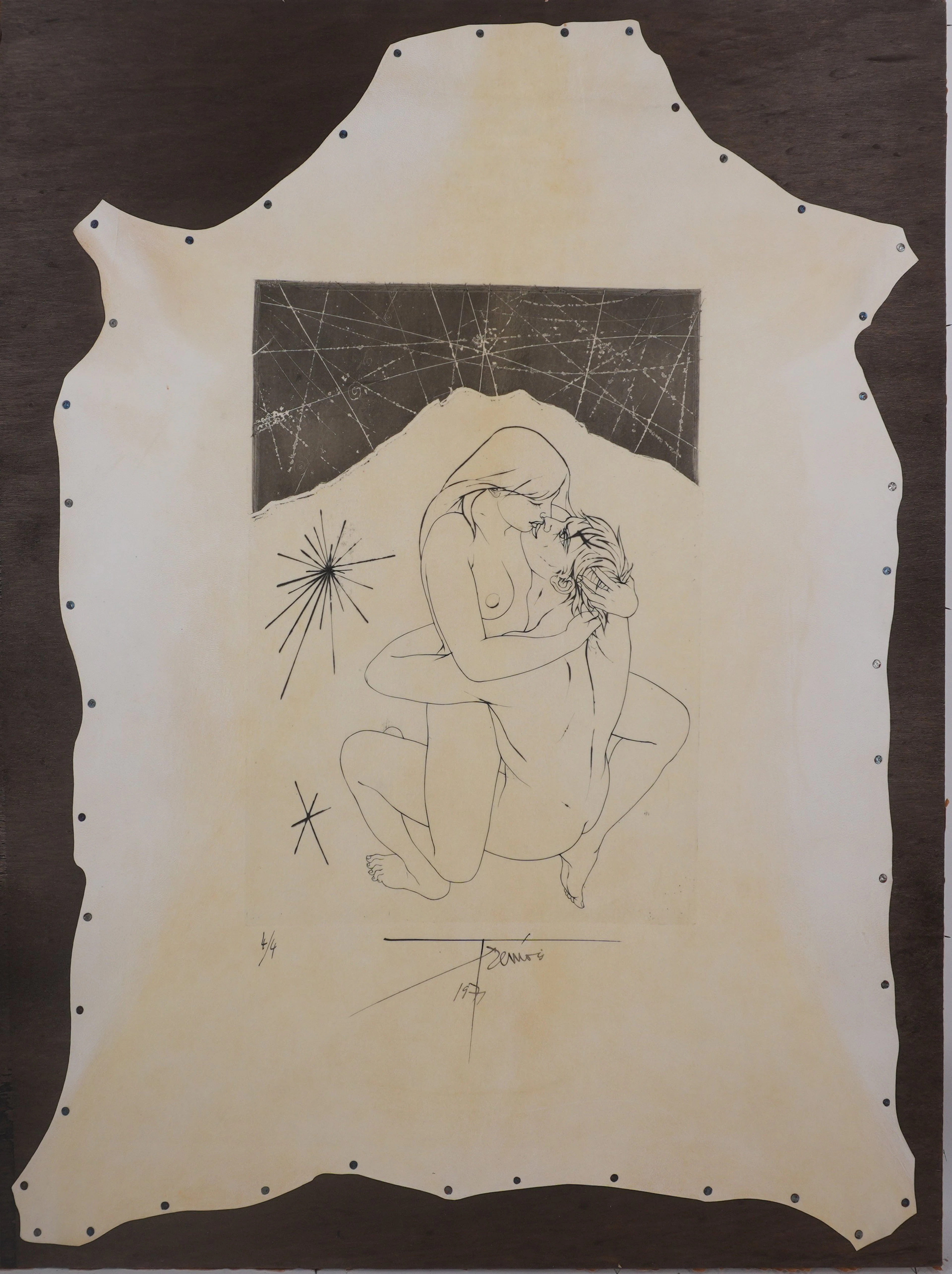 Pierre-Yves TRÉMOIS : Les amants intimes - Gravure Originale Signée