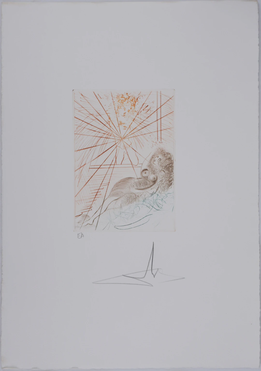 Salvador Dali - Décaméron : L’ange Gabriel, 1972 - Gravure originale signée
