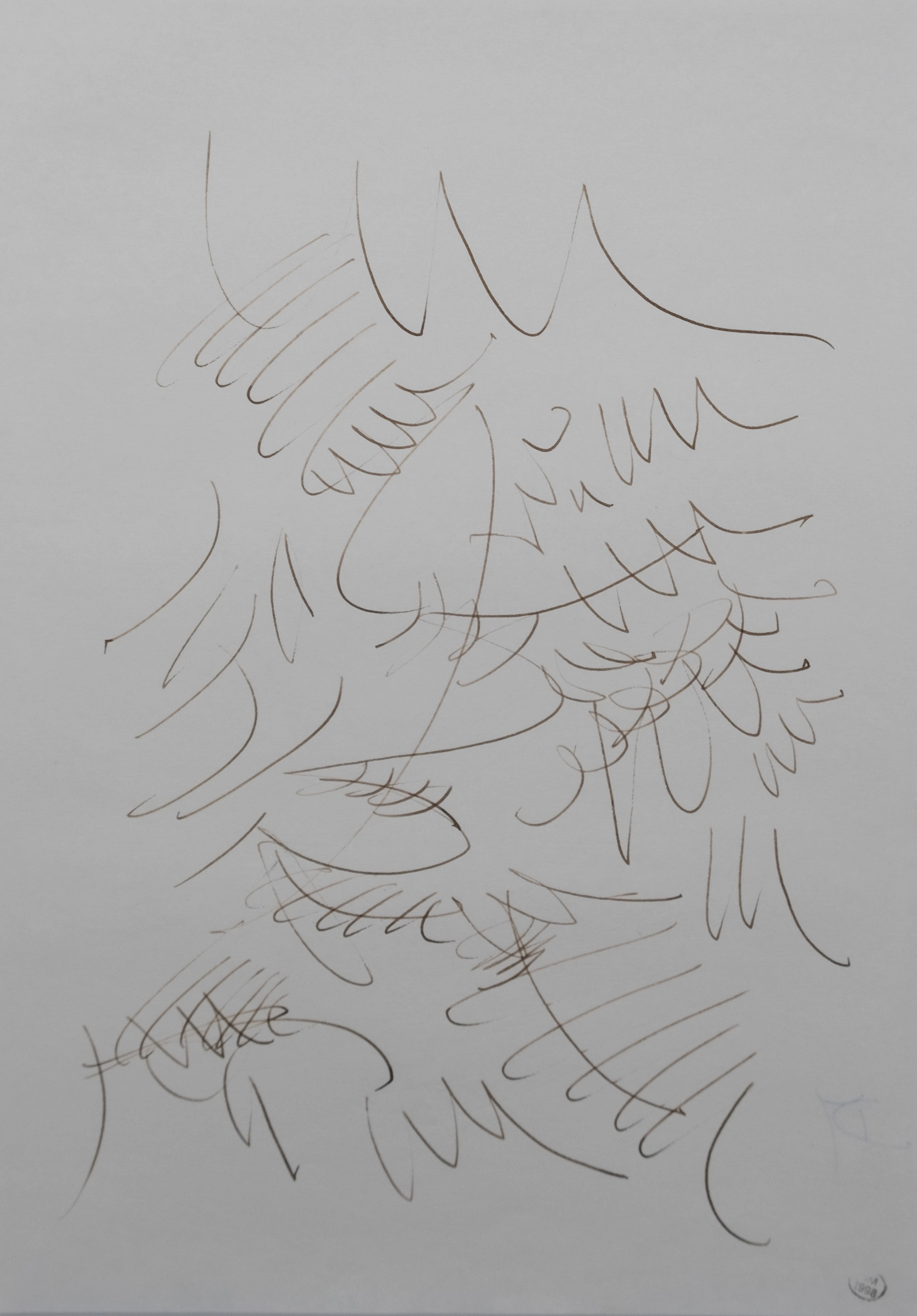 Dora MAAR : Composition végétale - Dessin original signé