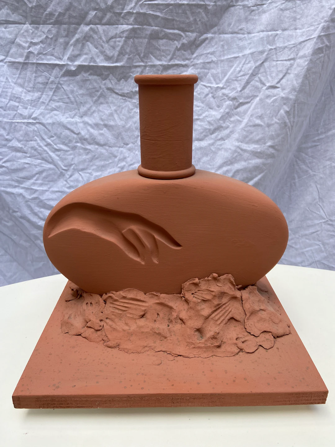 Serge MANSAU - main de Bouddha, 1990 - Sculpture