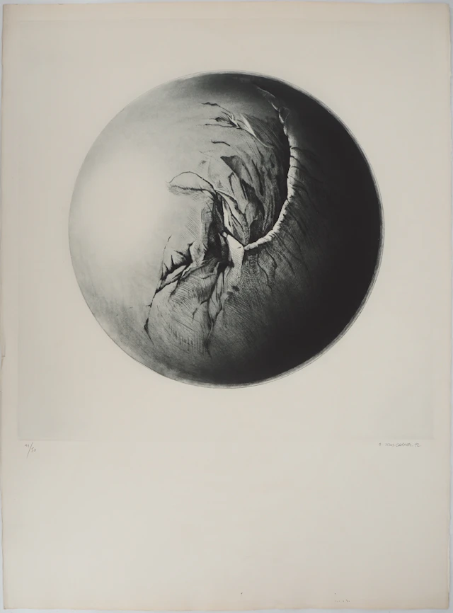 Gérard TITUS-CARMEL, Cosmologie sphérique, 1972 - Gravure originale Signée