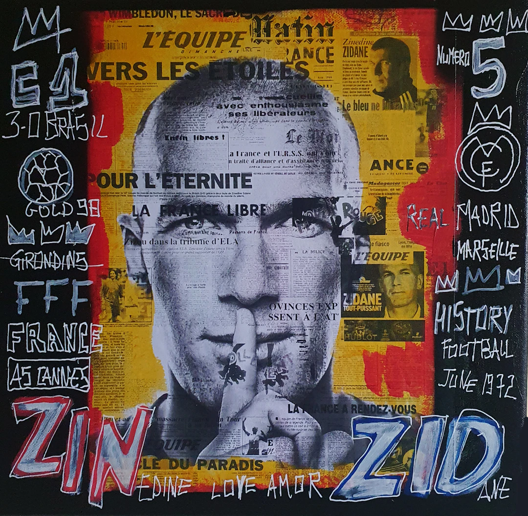 SPACO - Zidane Zizou , 2025 peinture